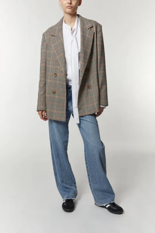 Taylor Blazer, Houndstooth Plaid sold by Saint Art