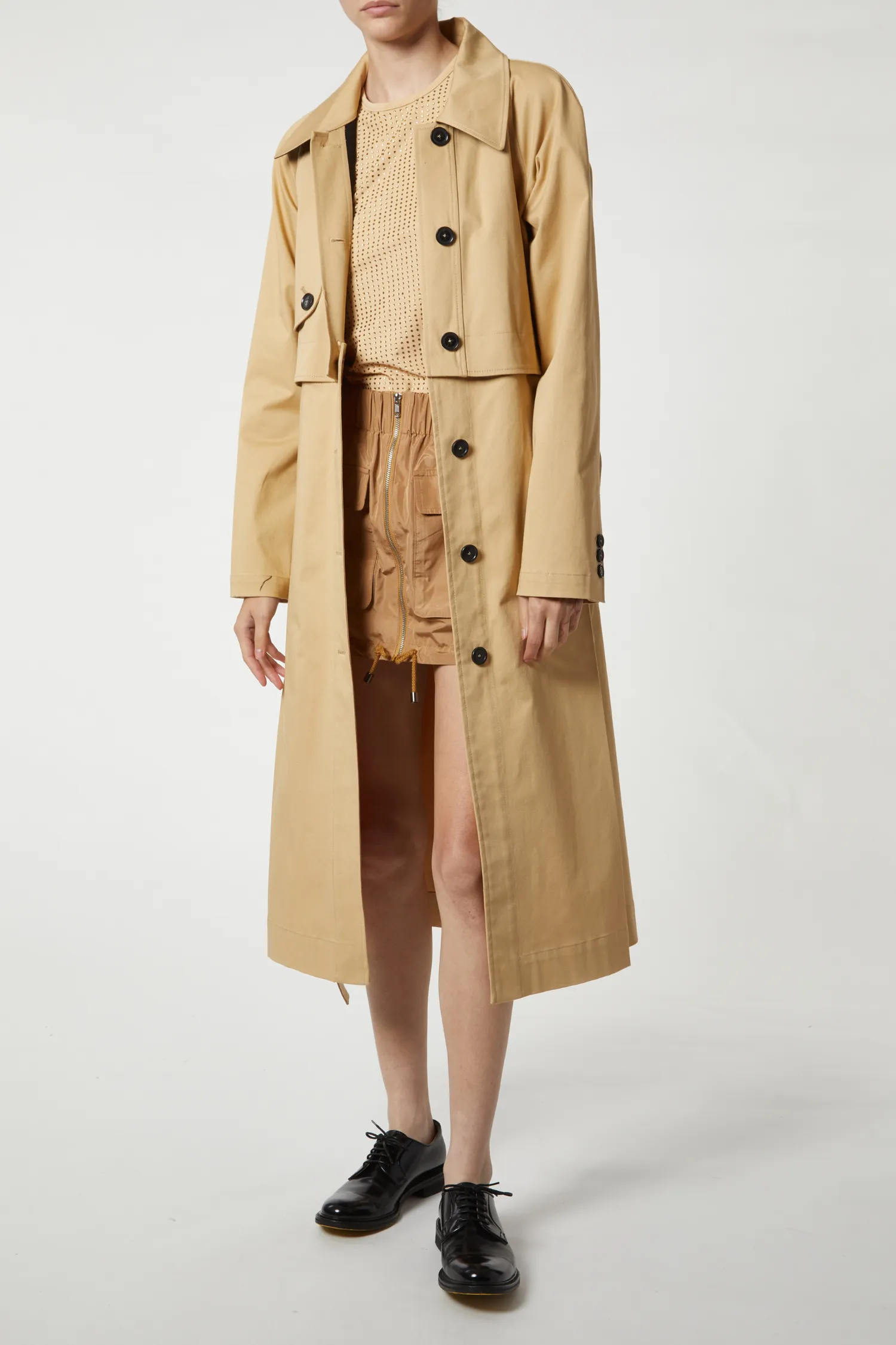 London Convertible Trench, Khaki sold by Saint Art product image thumbnail 2