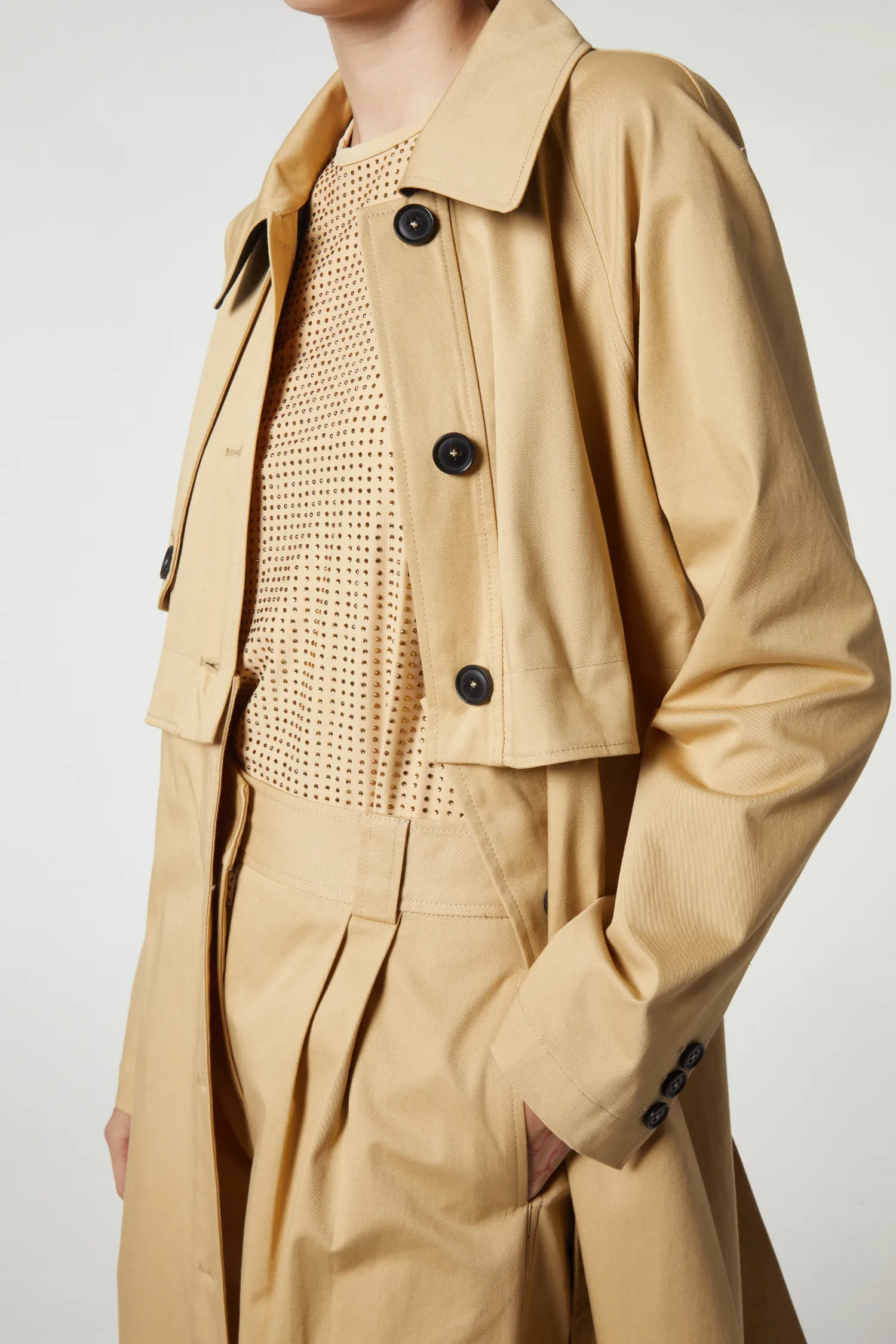 London Convertible Trench, Khaki sold by Saint Art