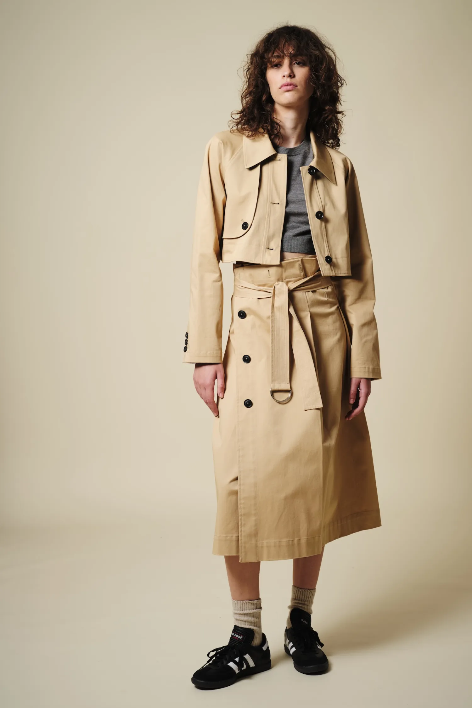 London Convertible Trench, Khaki sold by Saint Art product image thumbnail 3