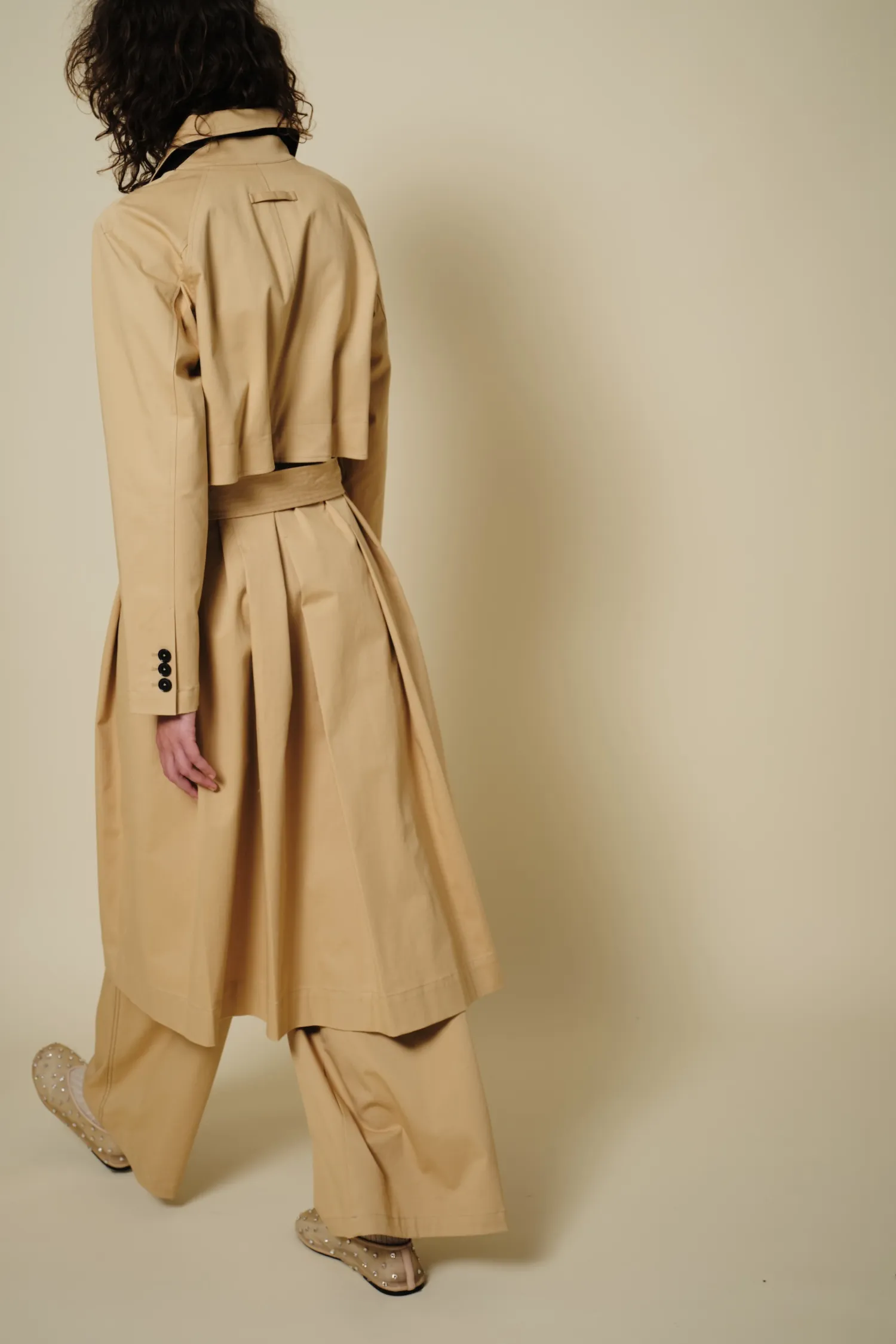 London Convertible Trench, Khaki sold by Saint Art product image thumbnail 5