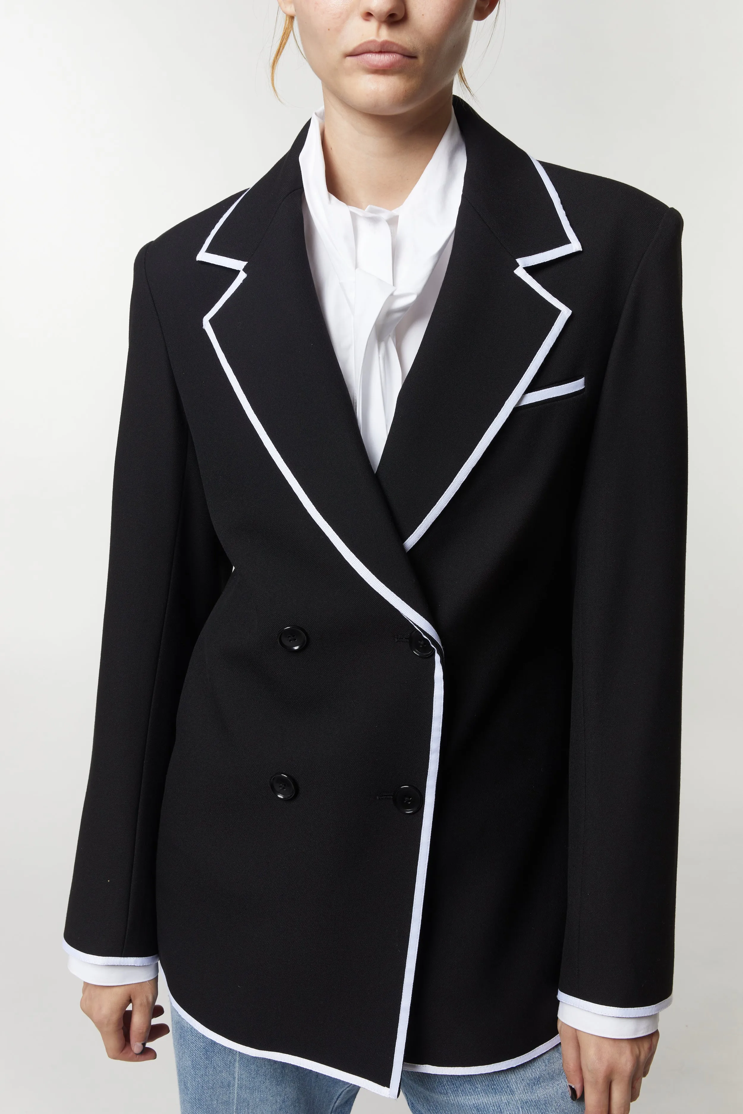 Madeline Rowing Blazer, Black sold by Saint Art product image thumbnail 2