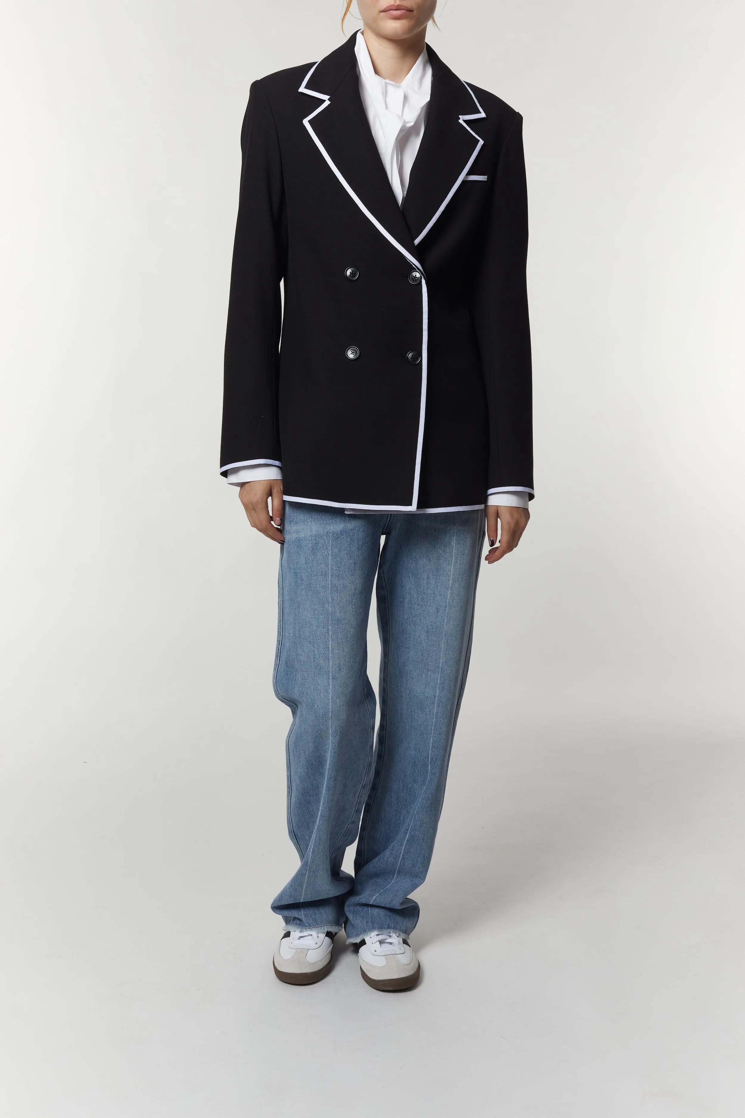 Madeline Rowing Blazer, Black sold by Saint Art product image thumbnail 4
