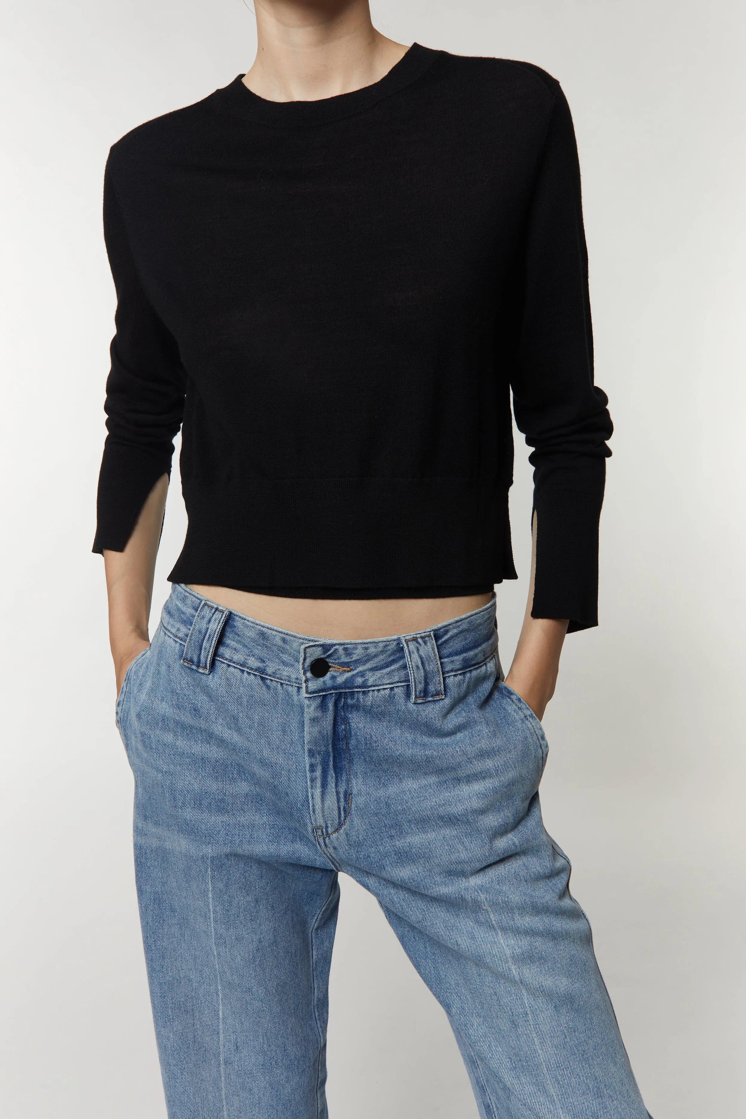 Nessa Denim Pant, Medium Wash sold by Saint Art product image thumbnail 3