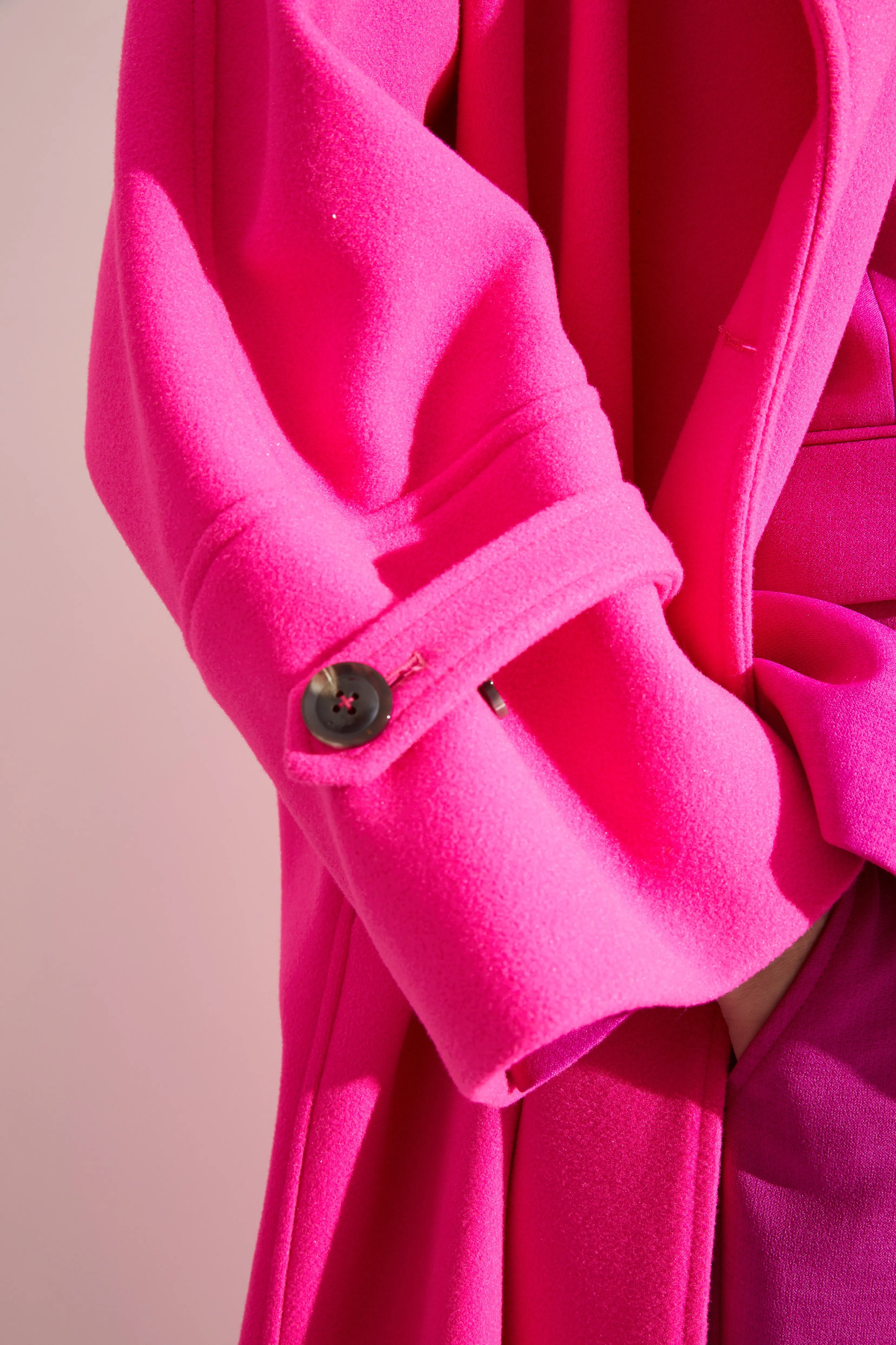 Avery Oversized Coat, Fuchsia sold by Saint Art product image thumbnail 4