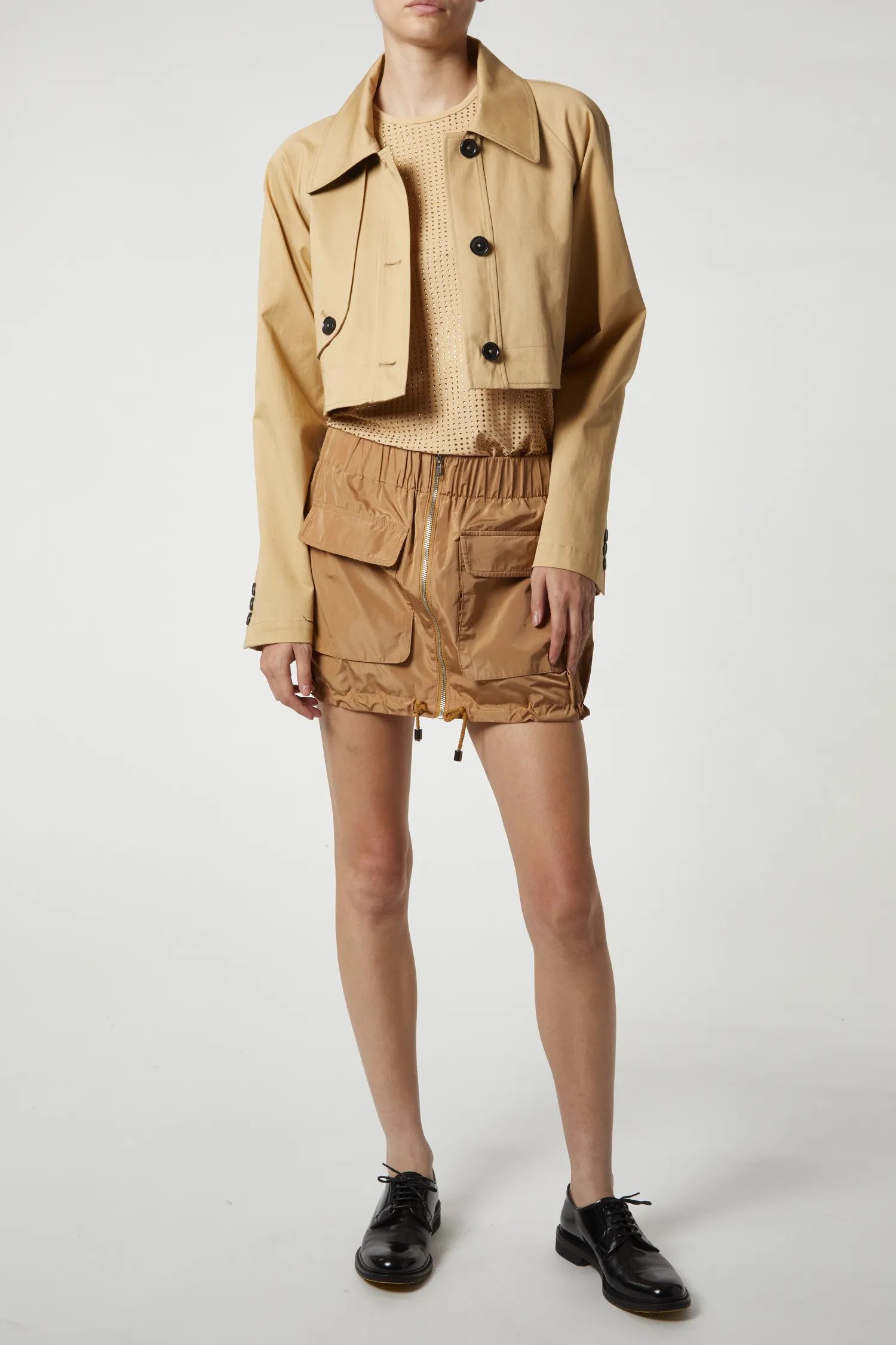 Cassie Cargo Skirt, Khaki sold by Saint Art product image thumbnail 2