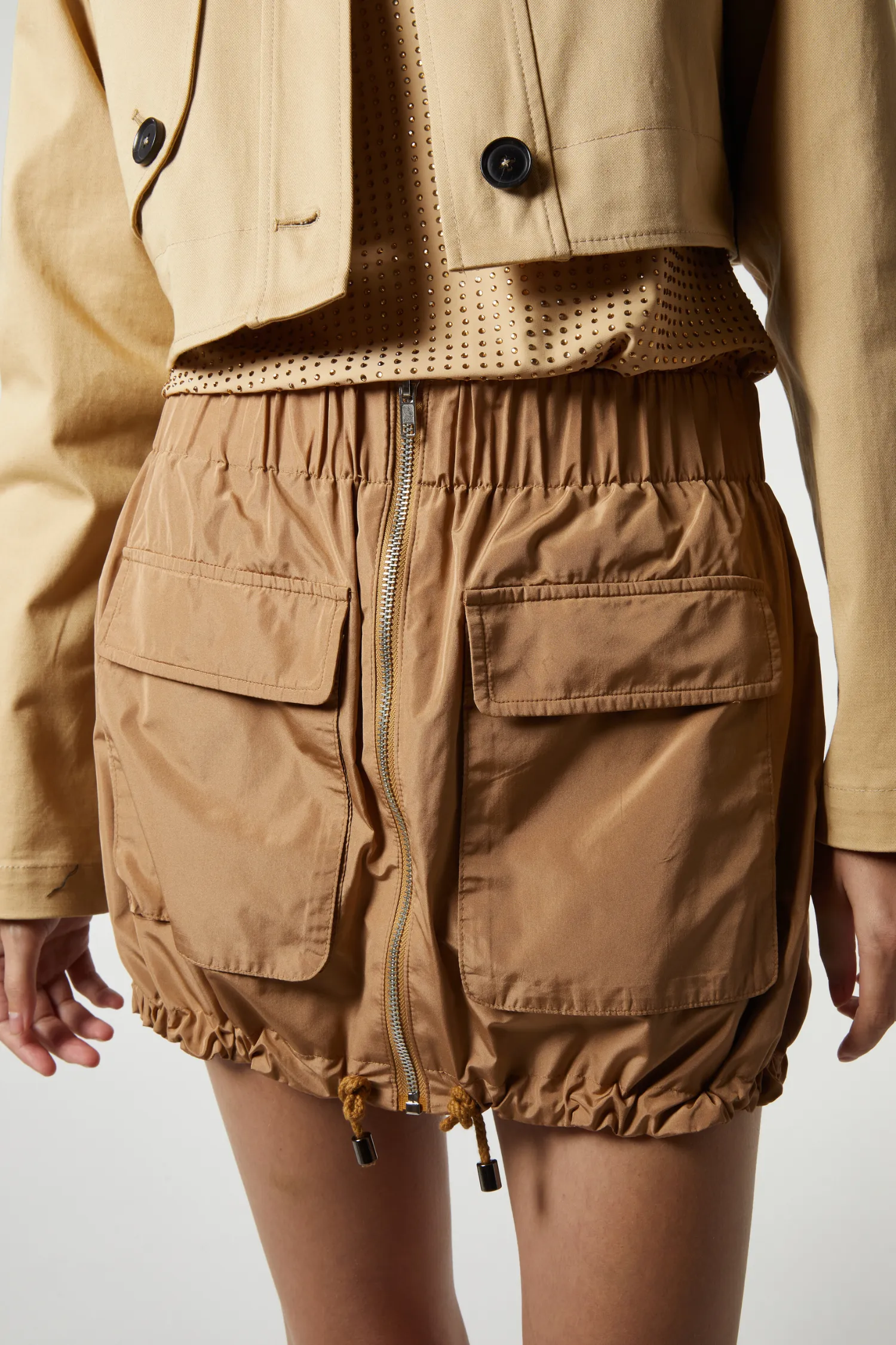 Cassie Cargo Skirt, Khaki sold by Saint Art