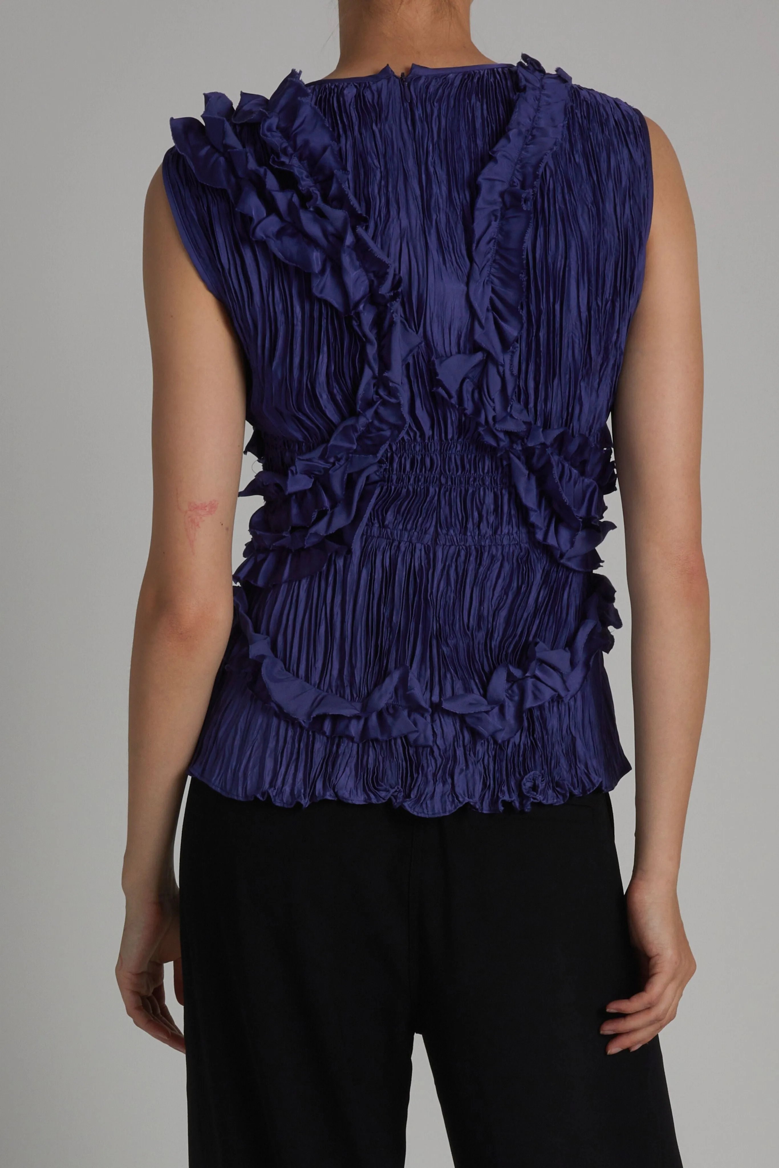 Wells Sleeveless Blouse, Black sold by Saint Art product image thumbnail 5