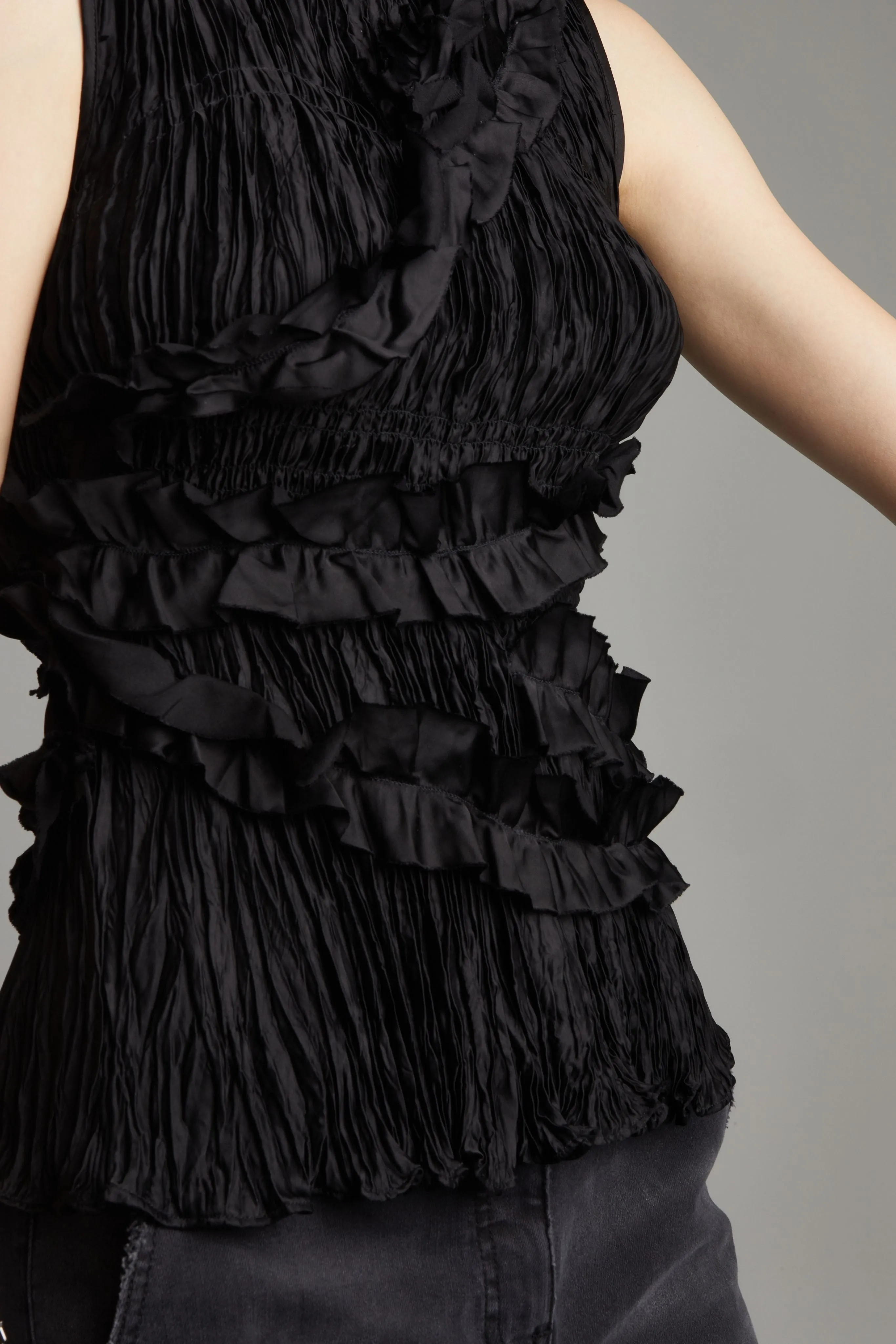 Wells Sleeveless Blouse, Black sold by Saint Art product image thumbnail 2