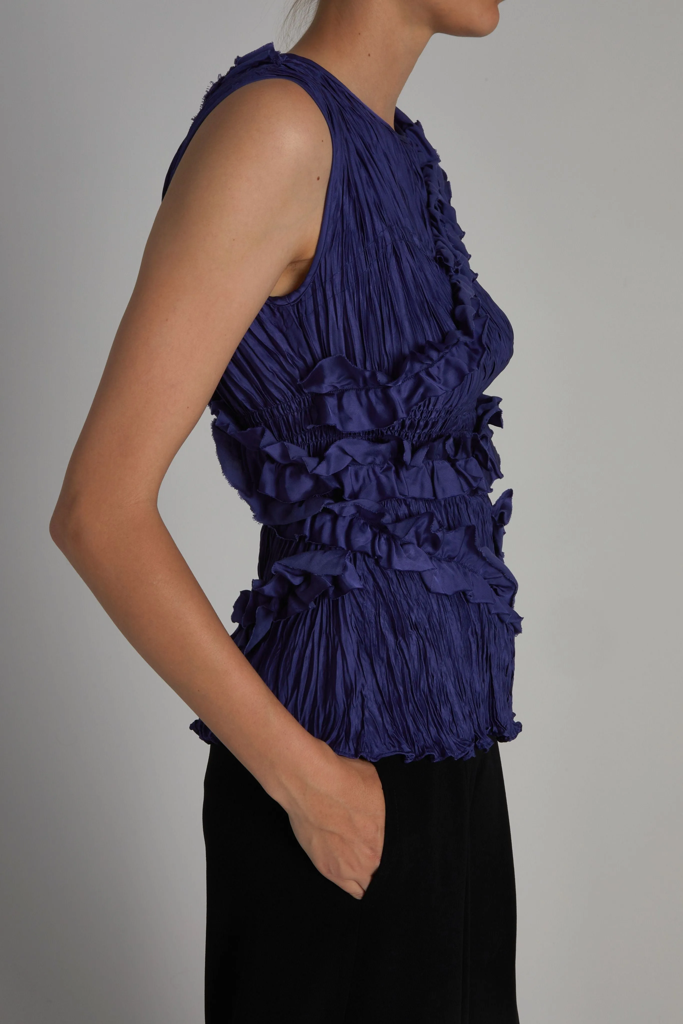 Wells Sleeveless Blouse, Black sold by Saint Art product image thumbnail 4