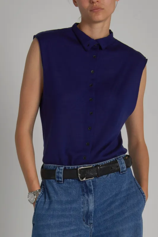 Brooke Sleeveless Sweater, Charcoal made by Saint Art