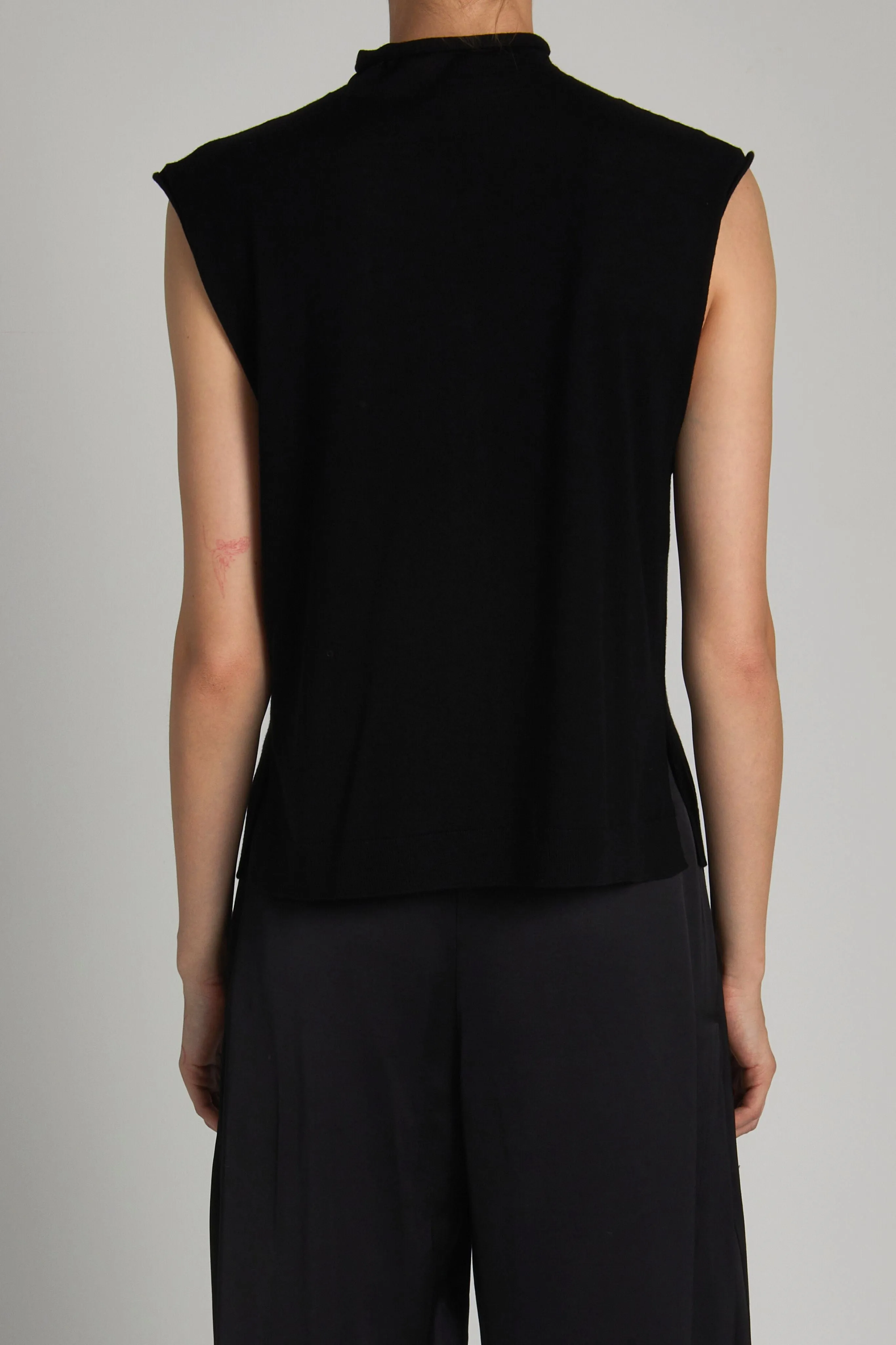 Brooke Sleeveless Sweater, Black sold by Saint Art product image thumbnail 5