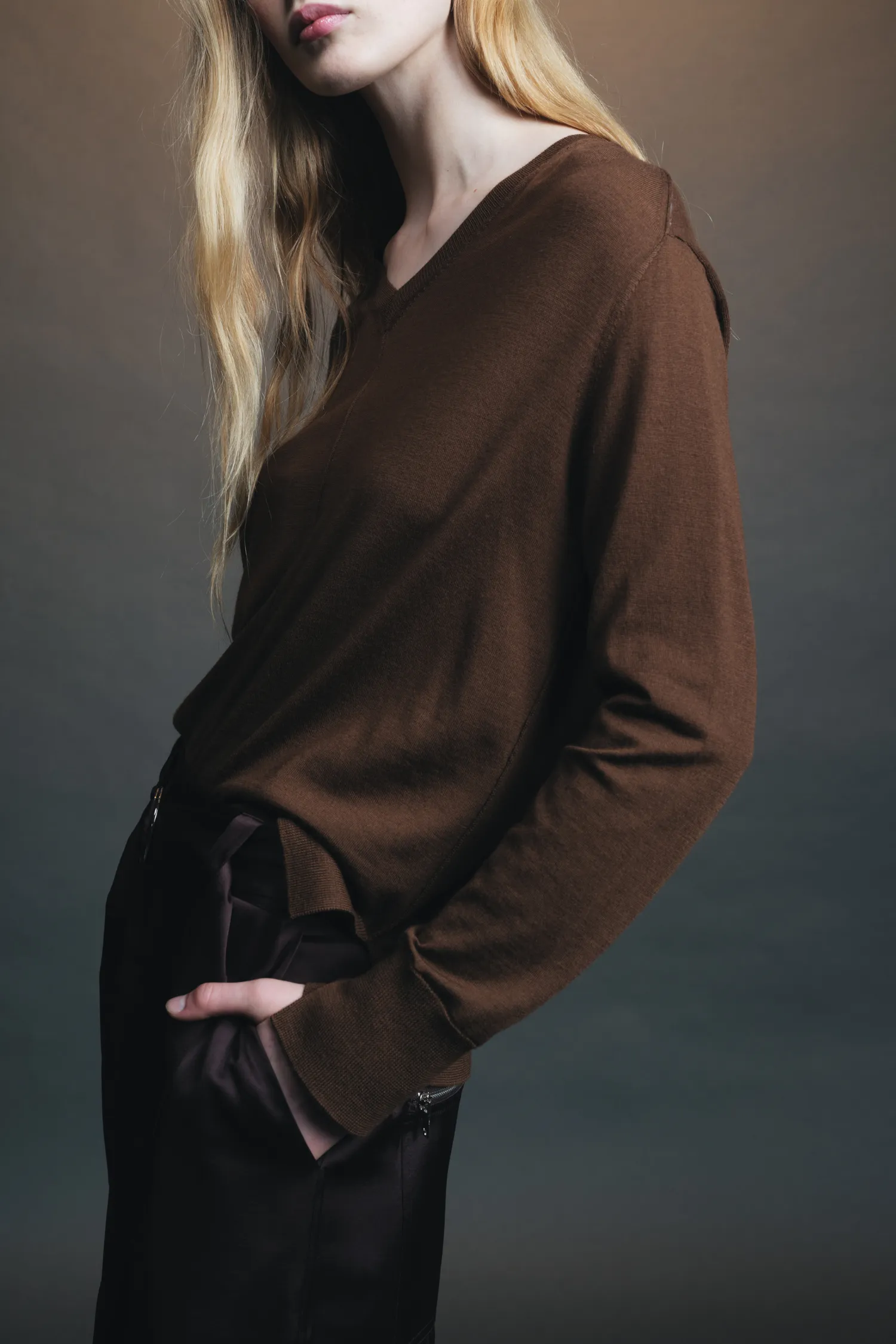 Bayley V-Neck Sweater sold by Saint Art