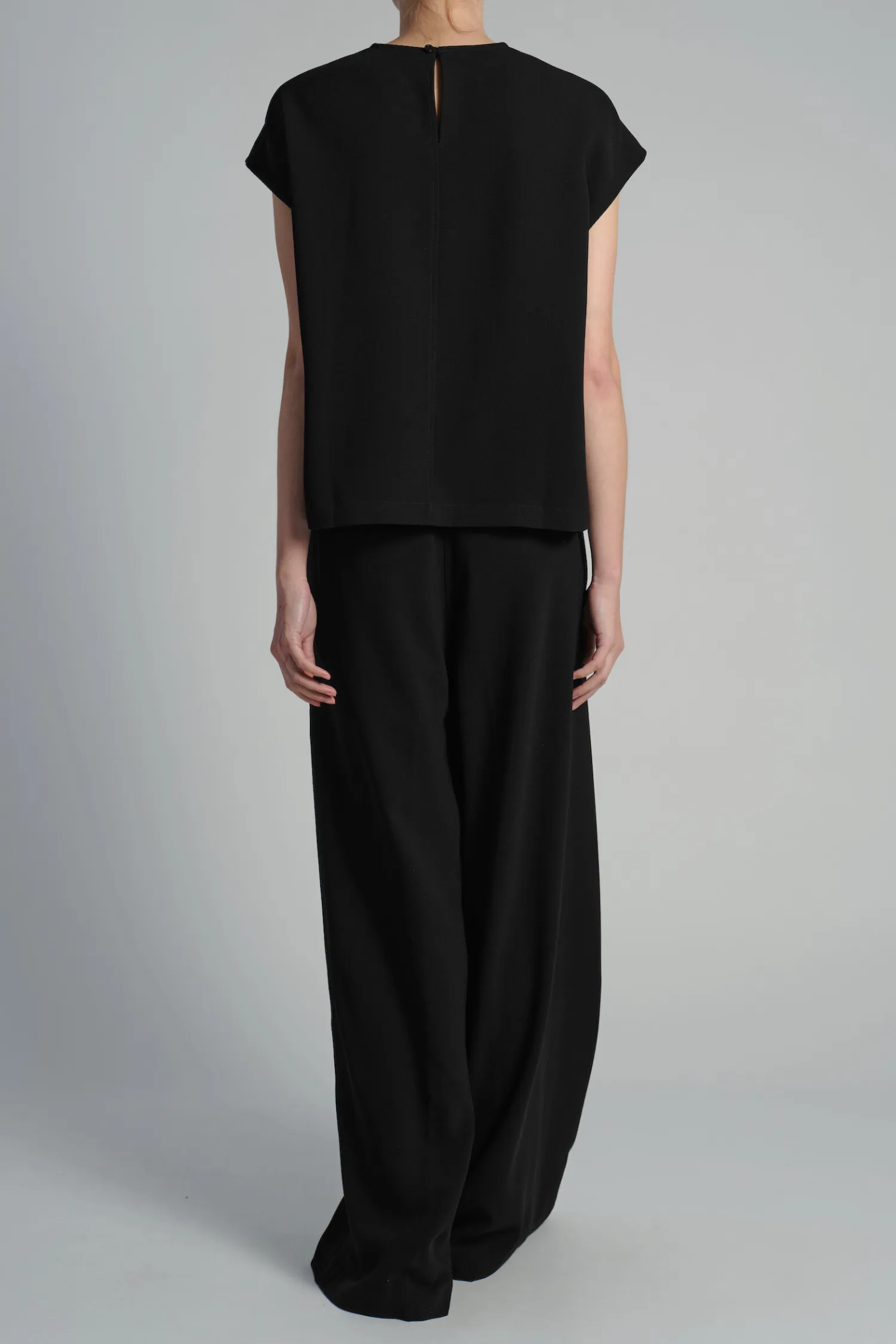 Soraya Crepe Top, Black sold by Saint Art product image thumbnail 3