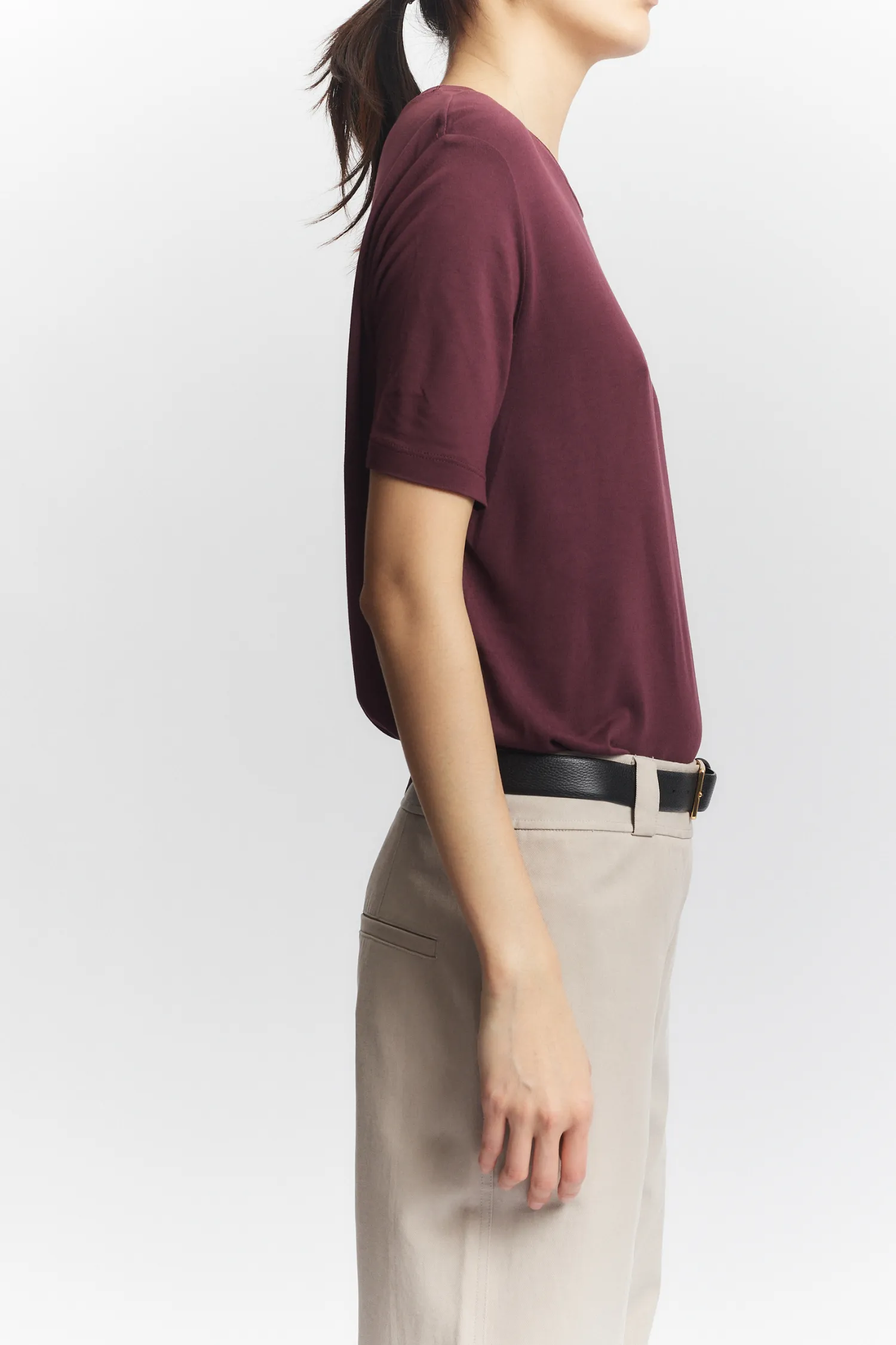 Zola Crewneck Tee, Grape sold by Saint Art product image thumbnail 3