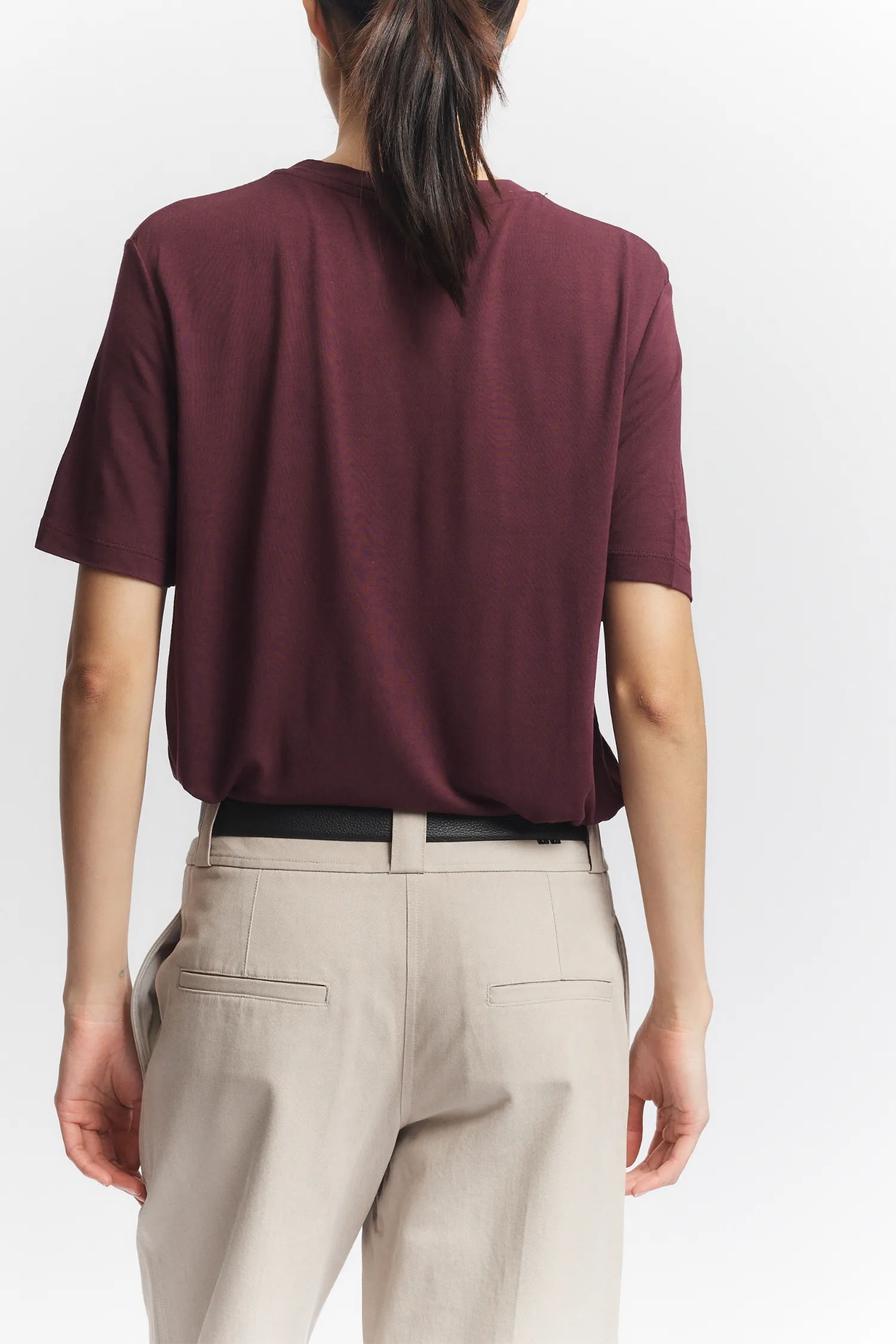 Zola Crewneck Tee, Grape sold by Saint Art product image thumbnail 2