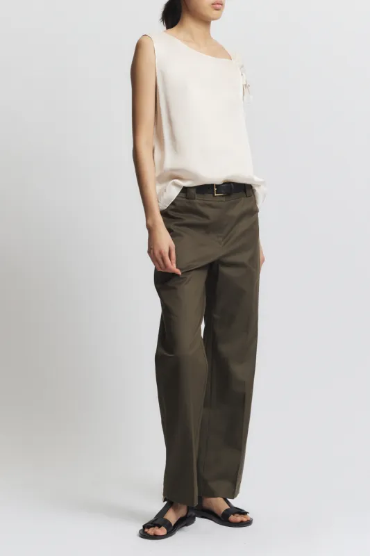 Lola Tie Blouse, Ivory made by Saint Art