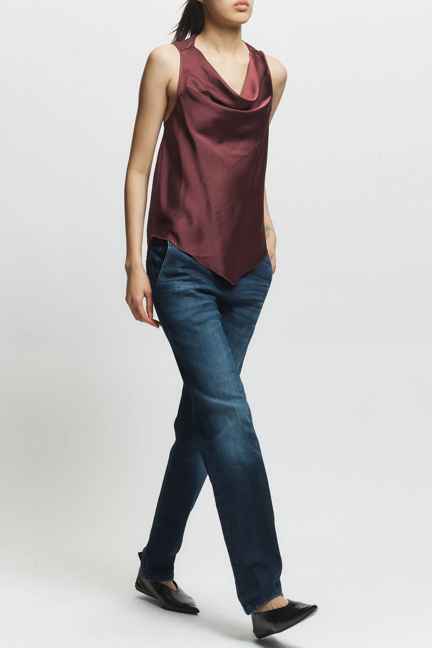 Alessia Twist Back Blouse, Grape sold by Saint Art product image thumbnail 4