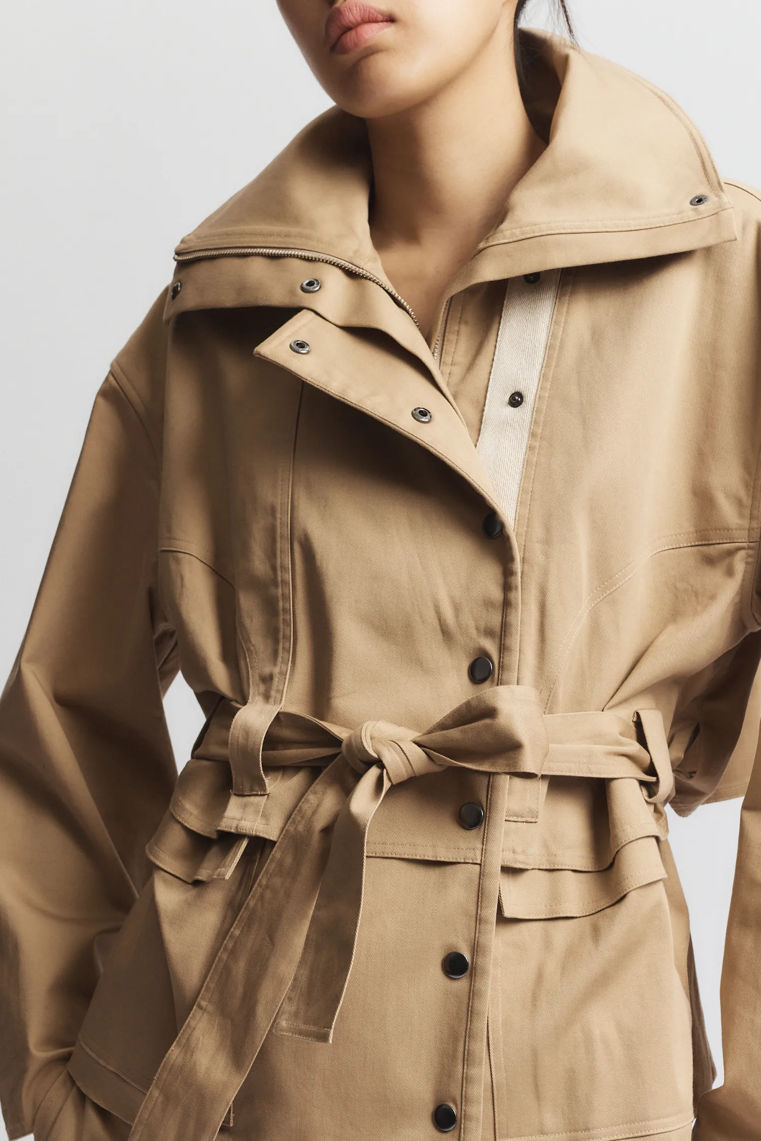 Drew Utility Jacket, Khaki sold by Saint Art product image thumbnail 3