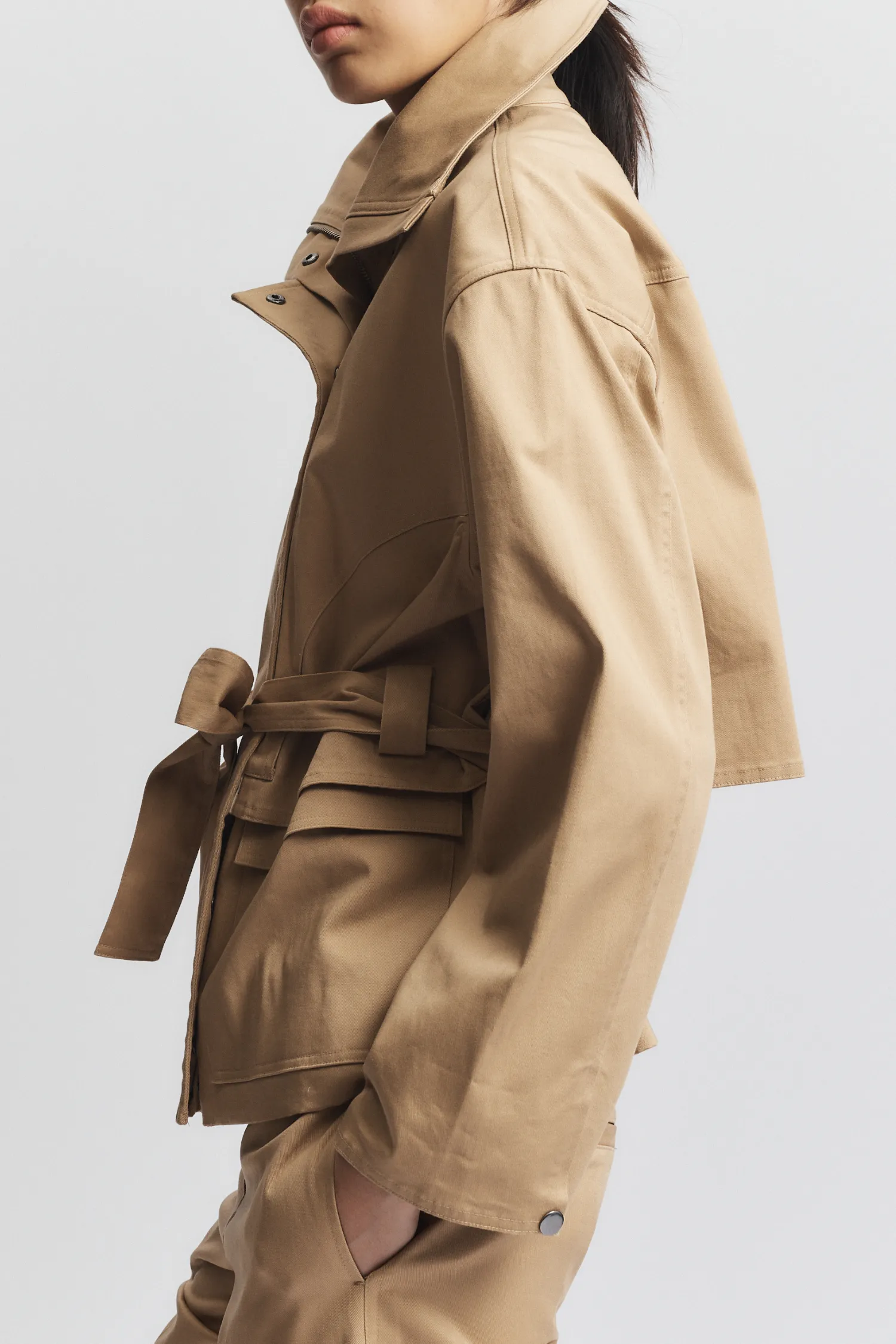 Drew Utility Jacket, Khaki sold by Saint Art product image thumbnail 2