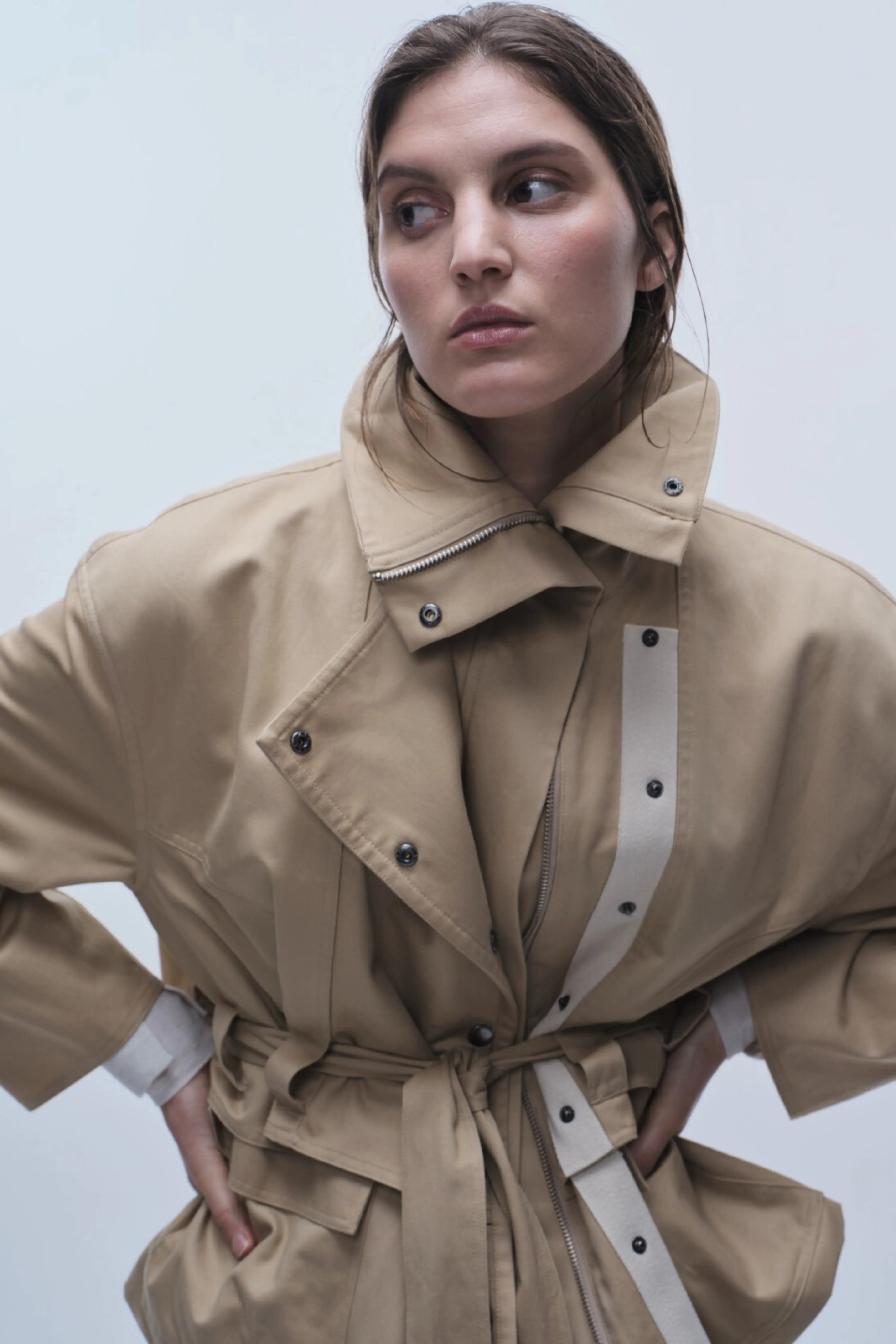 Drew Utility Jacket, Khaki sold by Saint Art