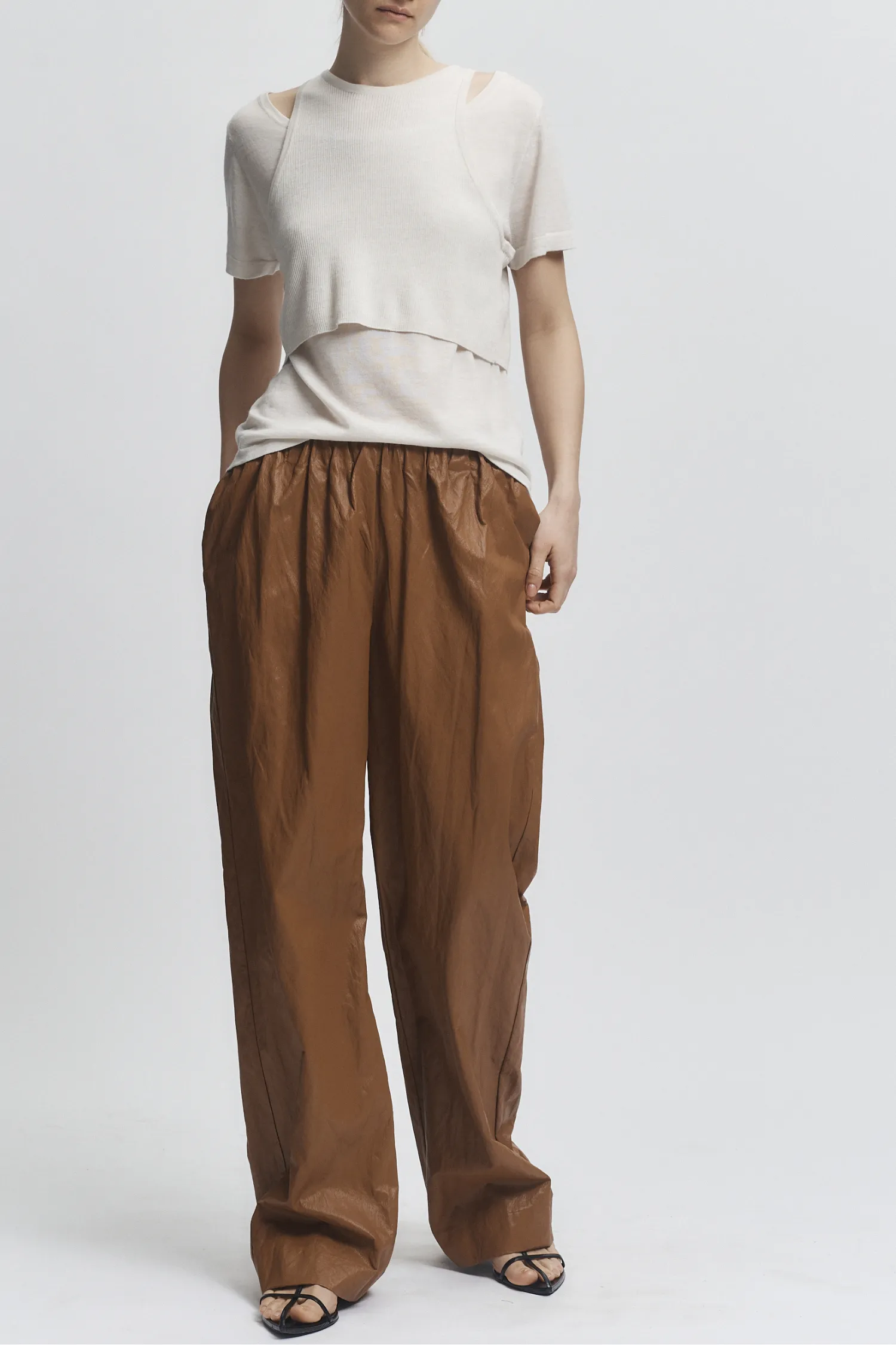 Jakob Pull On Pant, Cognac sold by Saint Art product image thumbnail 4