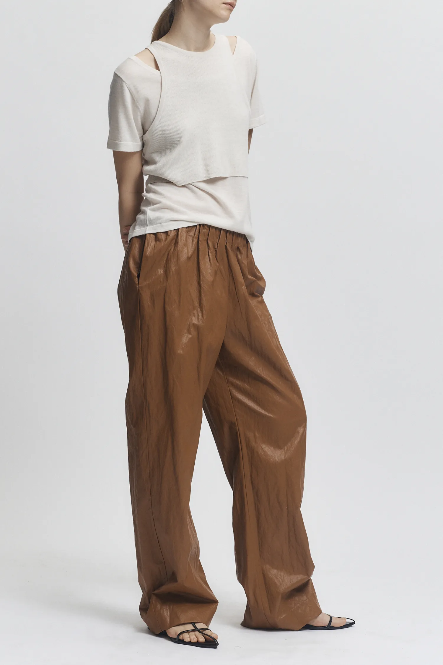 Jakob Pull On Pant, Cognac sold by Saint Art product image thumbnail 3