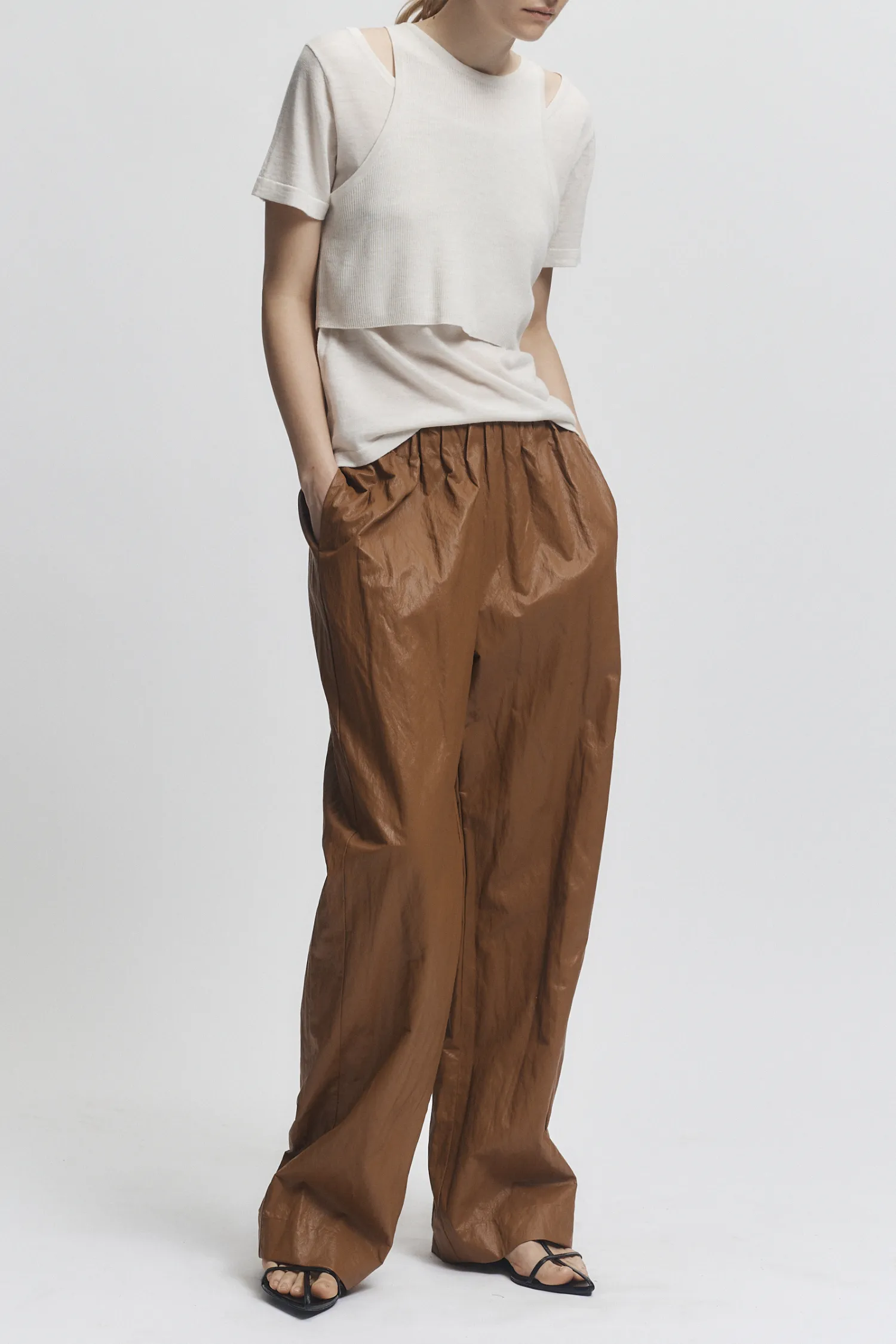 Jakob Pull On Pant, Cognac sold by Saint Art product image thumbnail 5