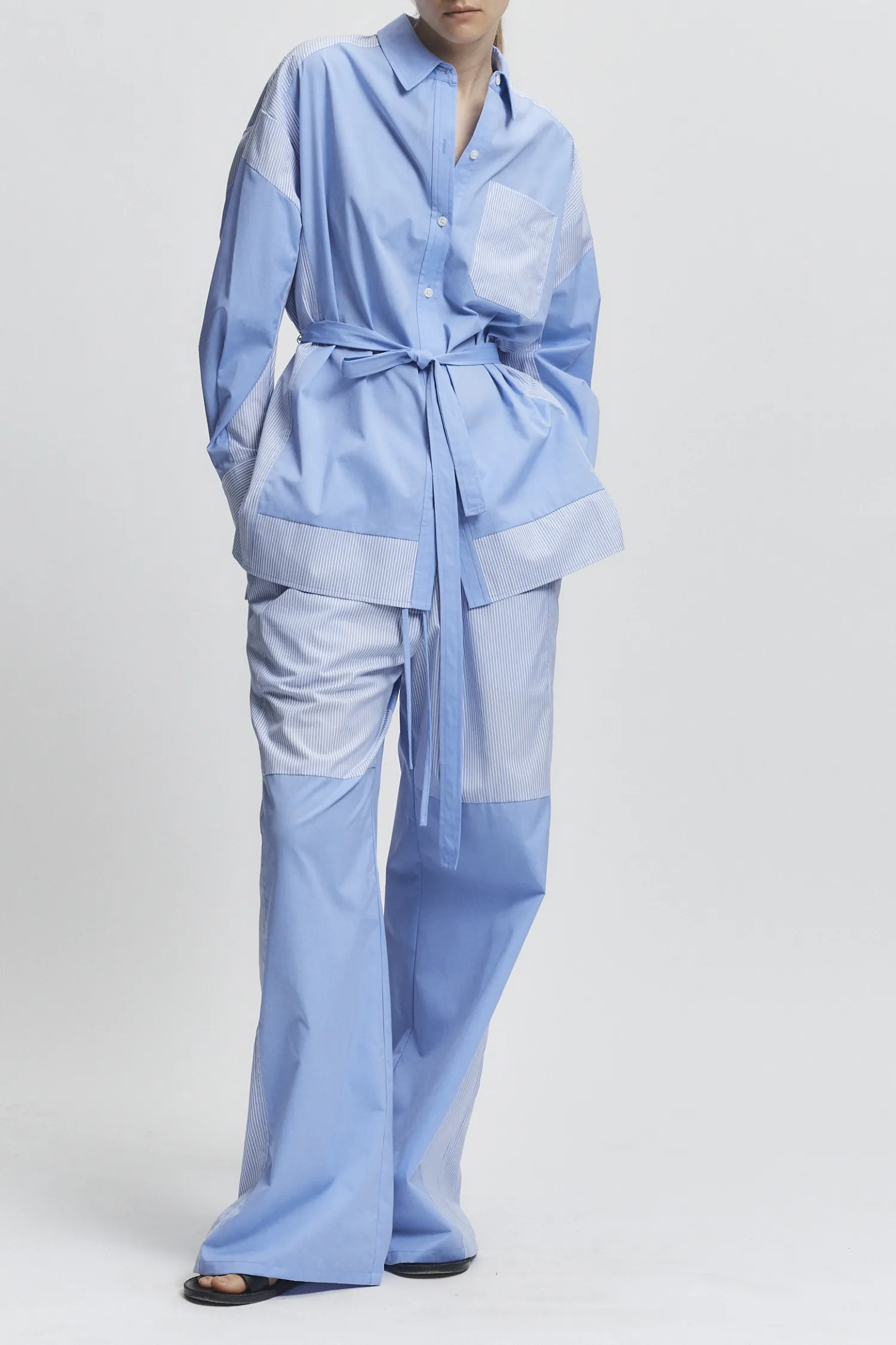 Xander Pant, Blue Mixed Shirting sold by Saint Art product image thumbnail 3