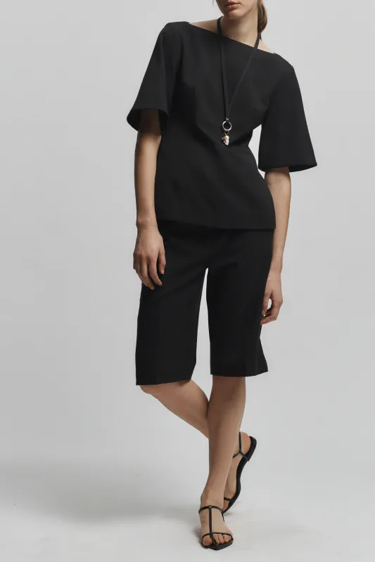 Elena Tunic Top, Black sold by Saint Art