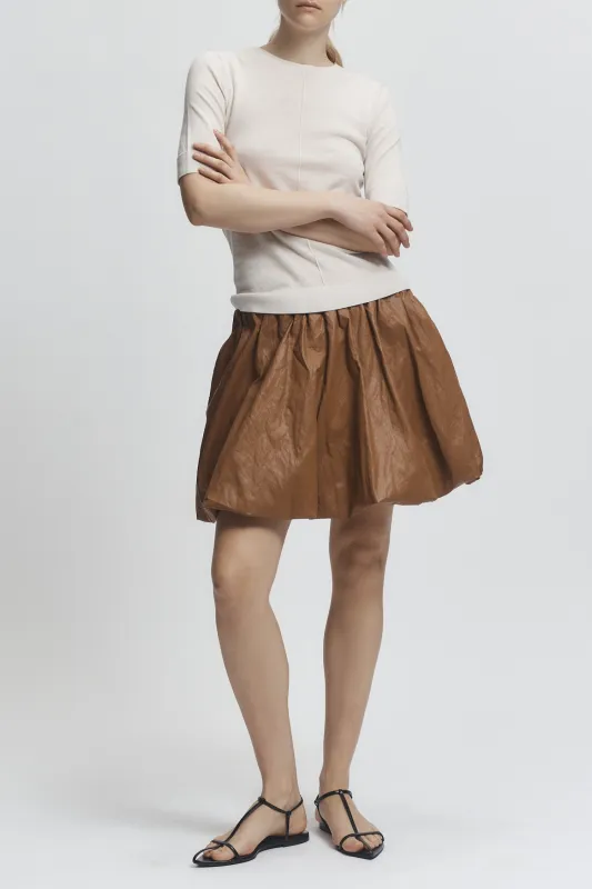 Sean Bubble Skirt, Cognac made by Saint Art