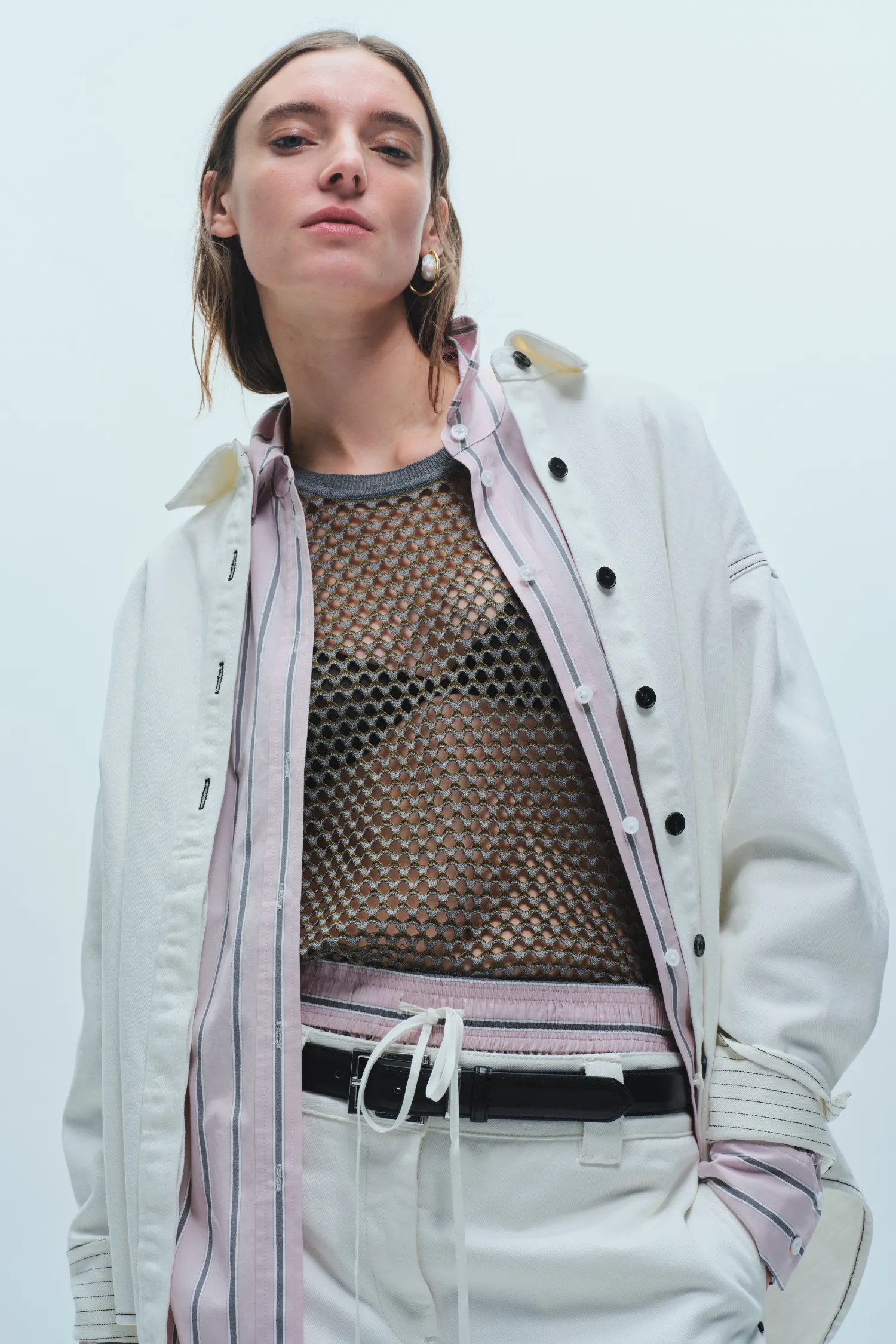 Lara Blouse, Pink Stripe sold by Saint Art product image thumbnail 2