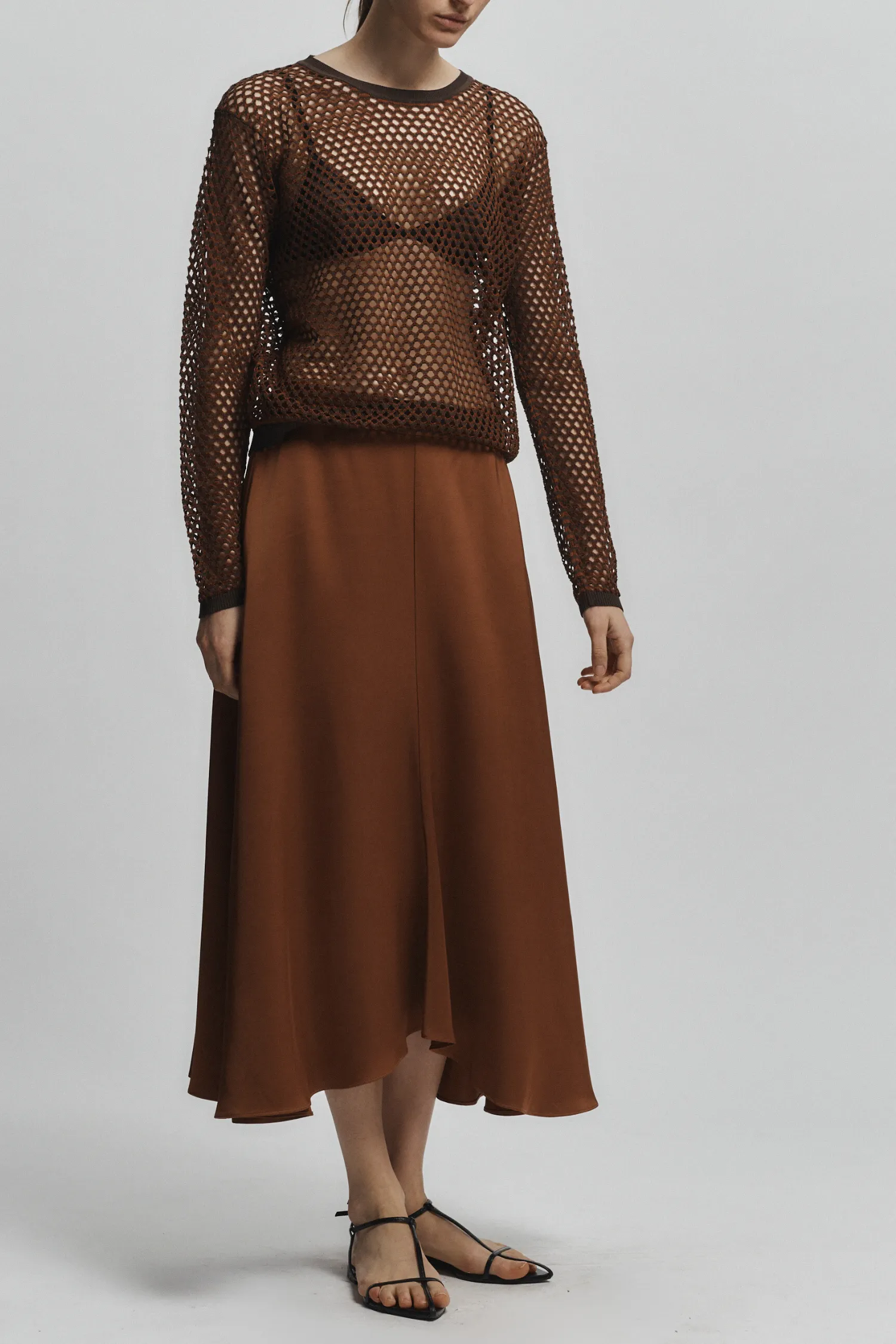 Frieda A-Line Skirt, Gingerbread sold by Saint Art