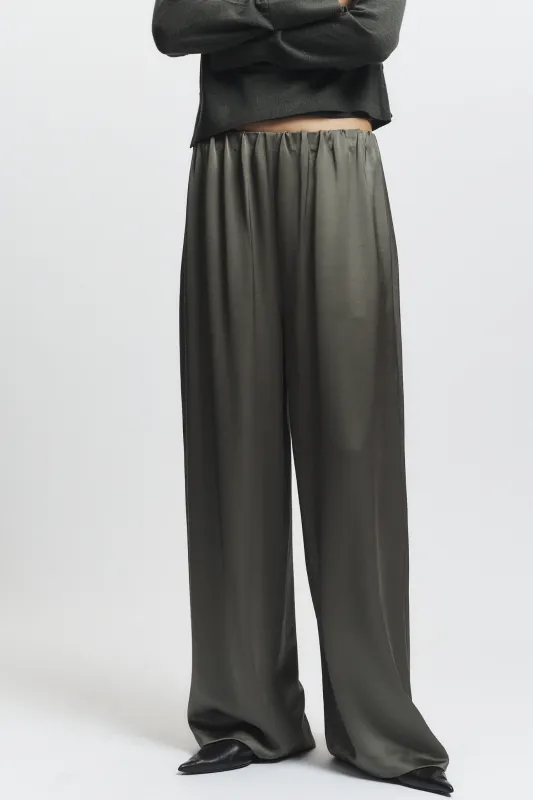 Paige Pull On Pant, Dusty Olive made by Saint Art