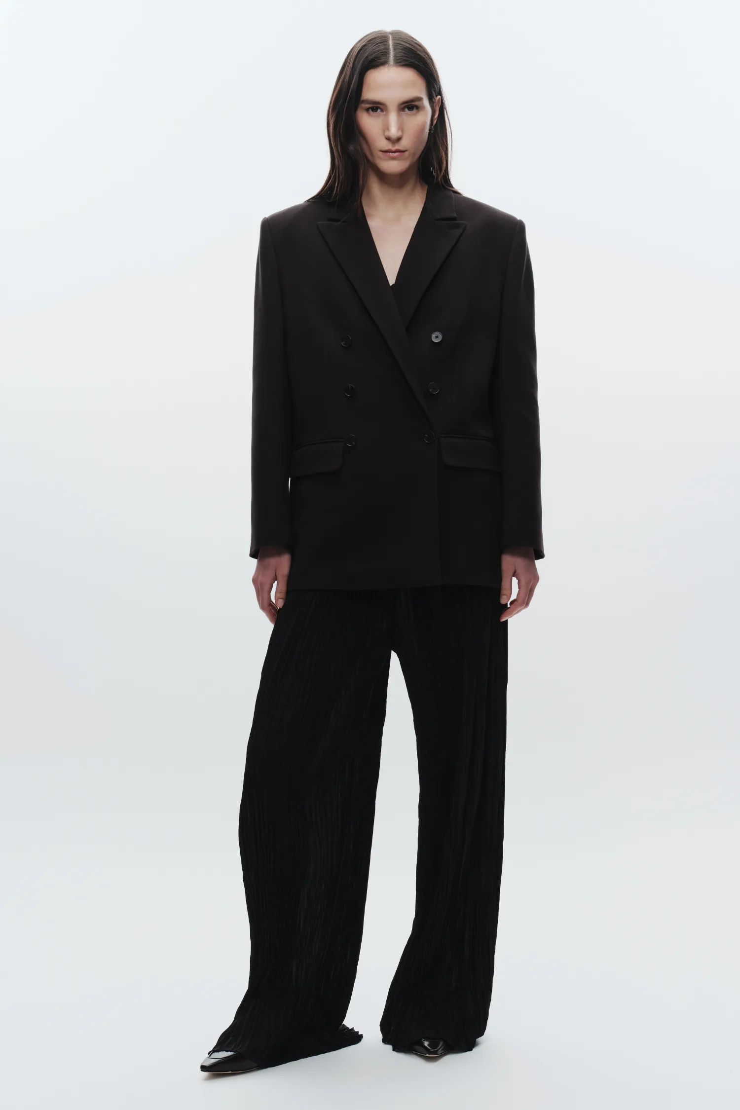 Hendrix Pleated Pant, Black sold by Saint Art product image thumbnail 2