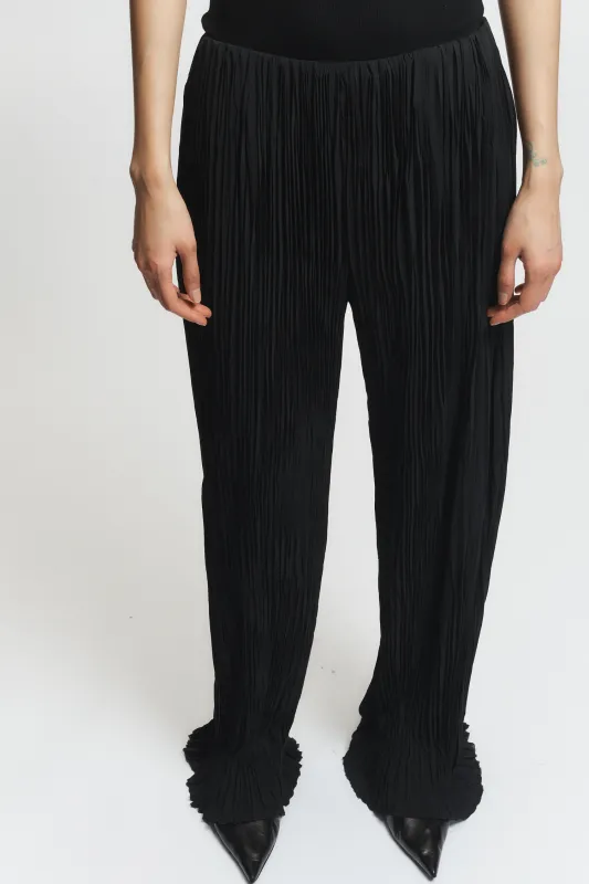 Hendrix Pleated Pant, Black sold by Saint Art