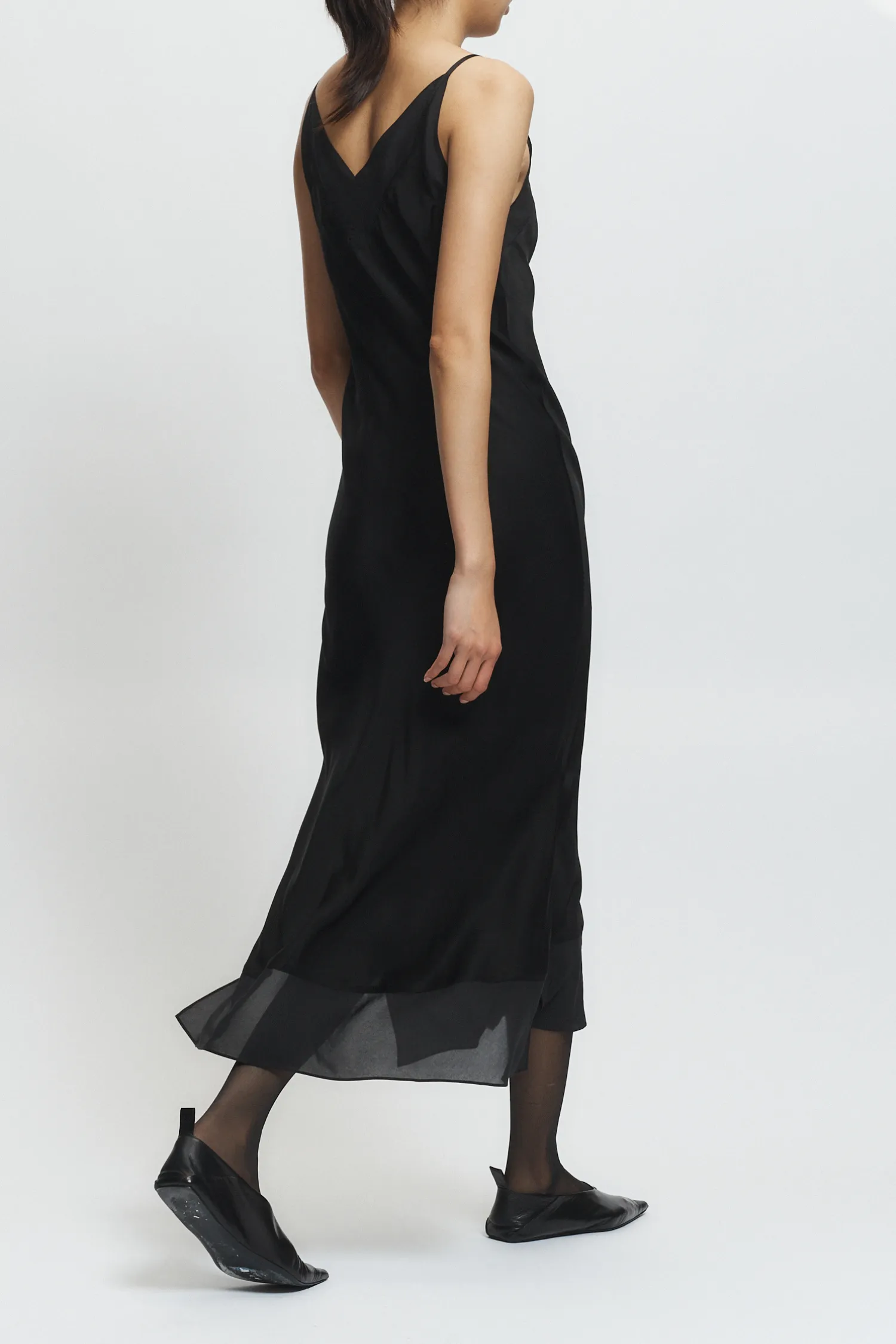 Vinza Slip Dress, Black sold by Saint Art