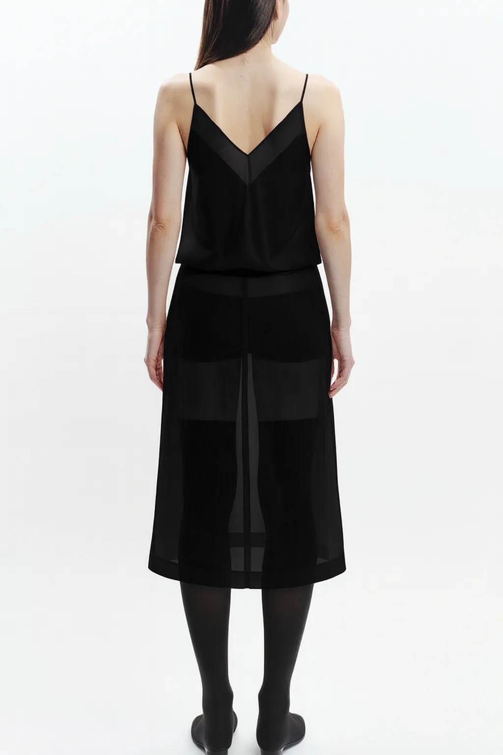 Idris Semi Sheer Skirt, Black sold by Saint Art product image thumbnail 3