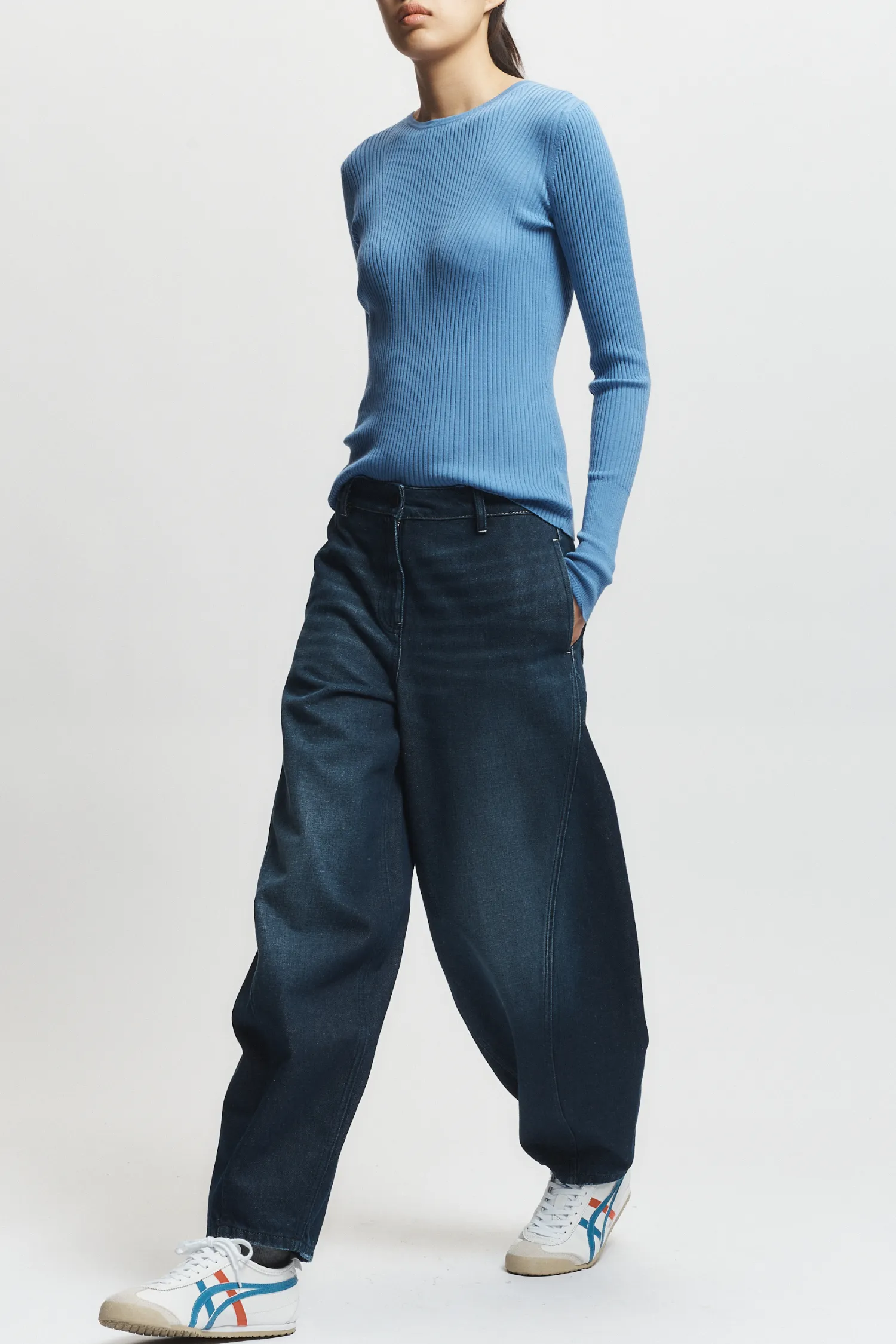 Atlas Rib Crewneck Sweater, Wedgewood sold by Saint Art product image thumbnail 4