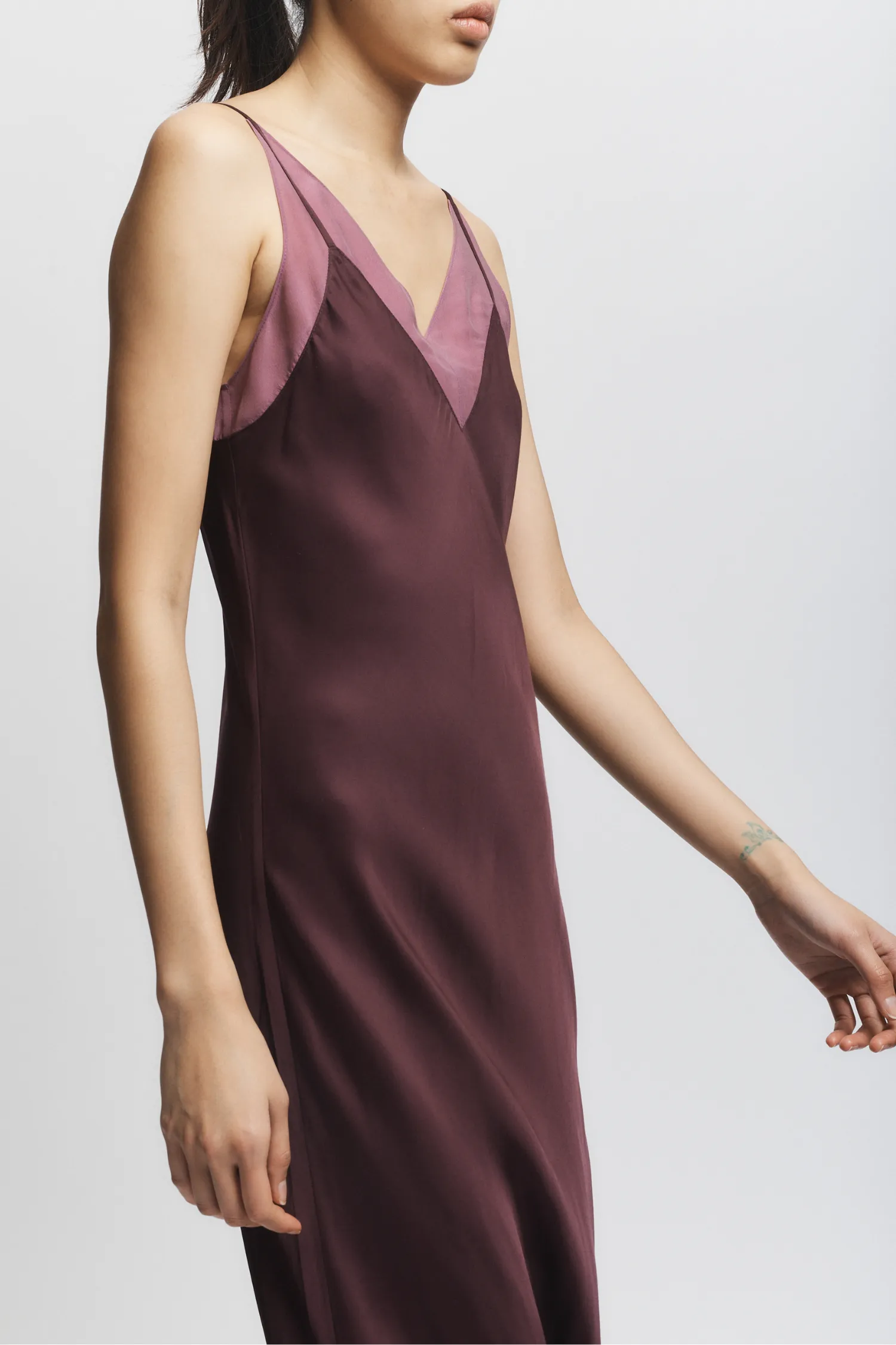 Vinza Slip Dress, Grape sold by Saint Art product image thumbnail 5