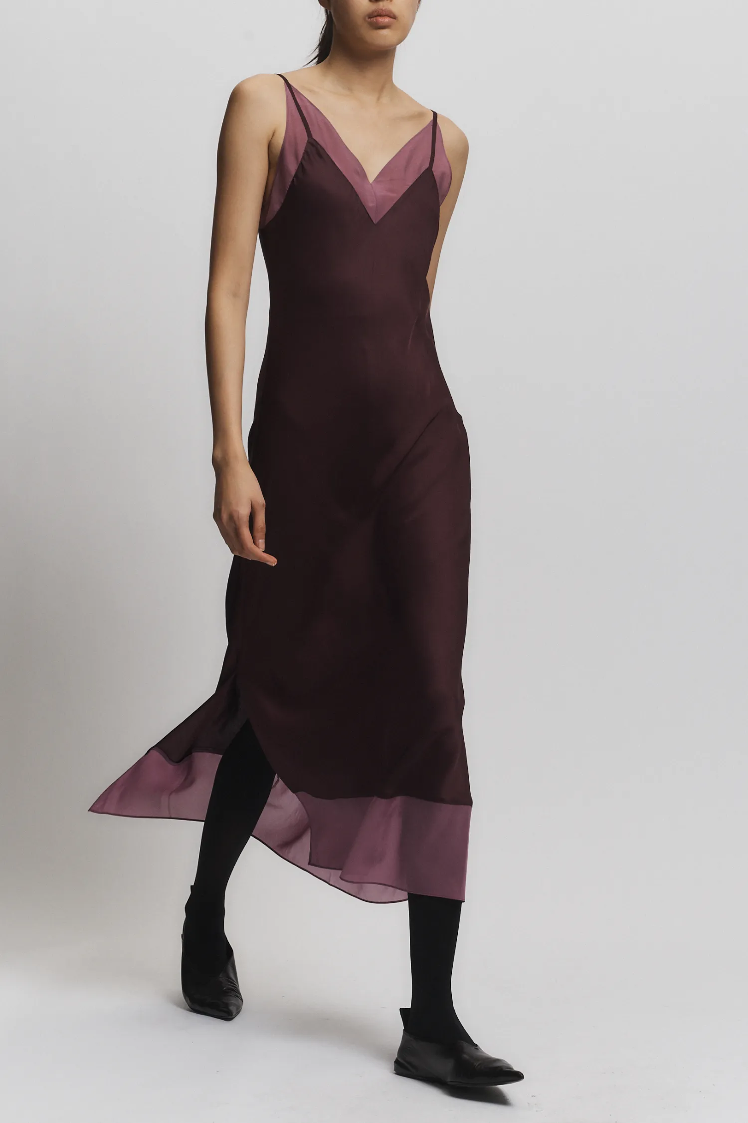 Vinza Slip Dress, Grape sold by Saint Art product image thumbnail 3