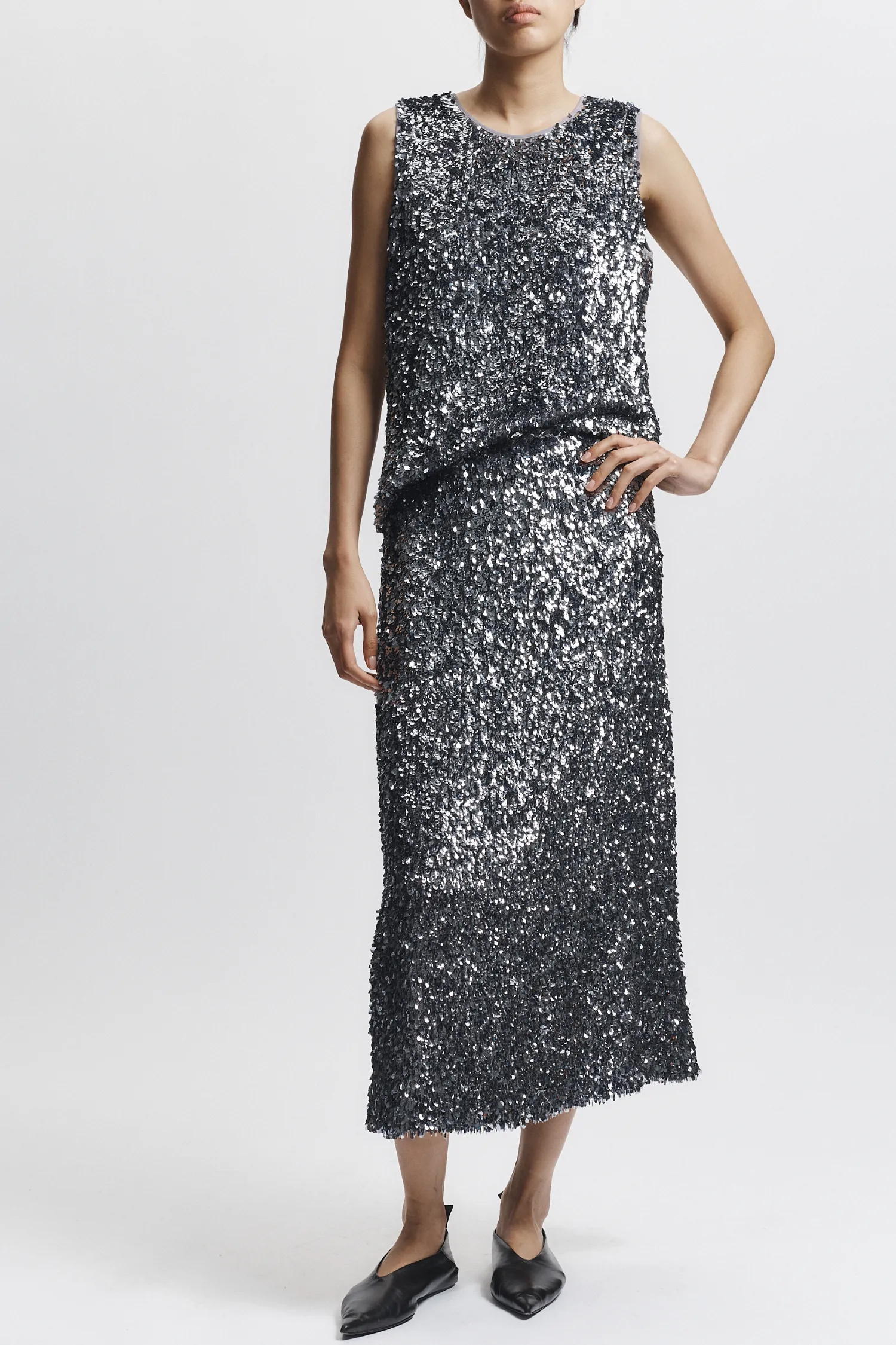 Nylah Teardrop Skirt, Silver sold by Saint Art product image thumbnail 3
