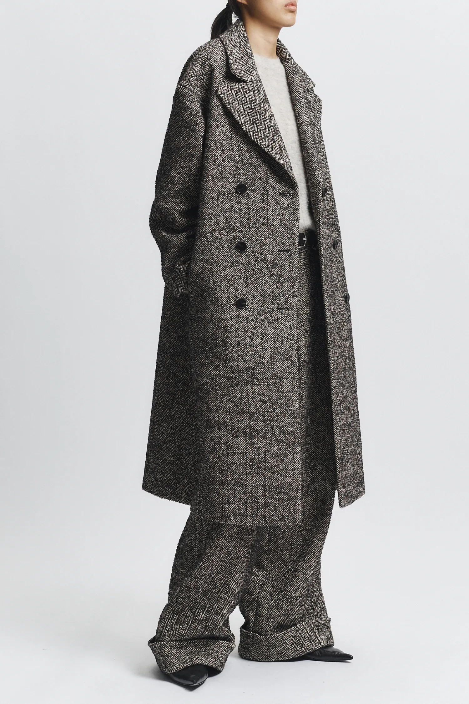 Dayana Overcoat, Herringbone sold by Saint Art product image thumbnail 2