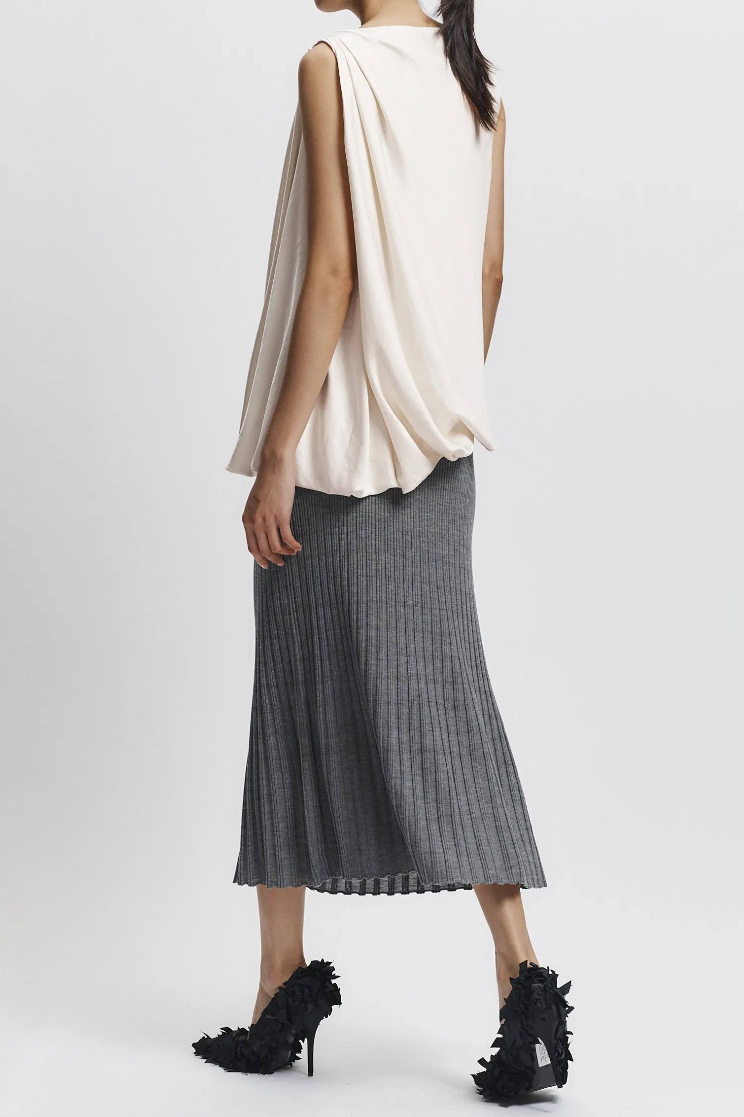 Henrik Draped Blouse, Ivory sold by Saint Art product image thumbnail 2