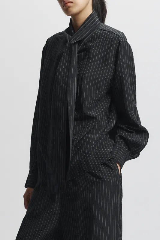 Ivan Pinstripe Blouse made by Saint Art