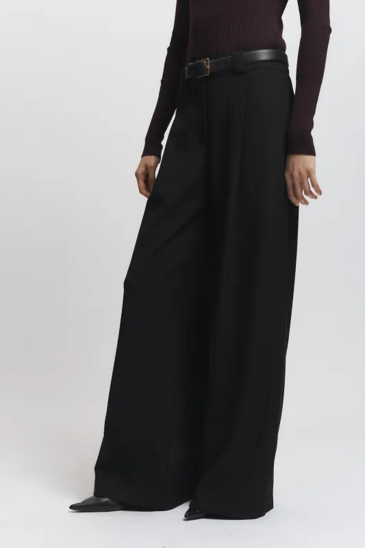 Tiffany Mid-Waisted Wideleg Trouser made by Saint Art