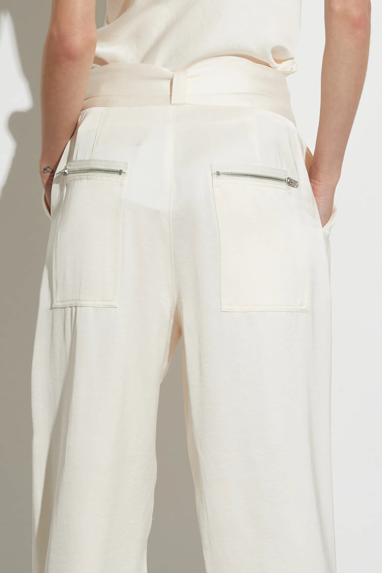Courtney Mid Rise Charmeuse Pant sold by Saint Art product image thumbnail 5