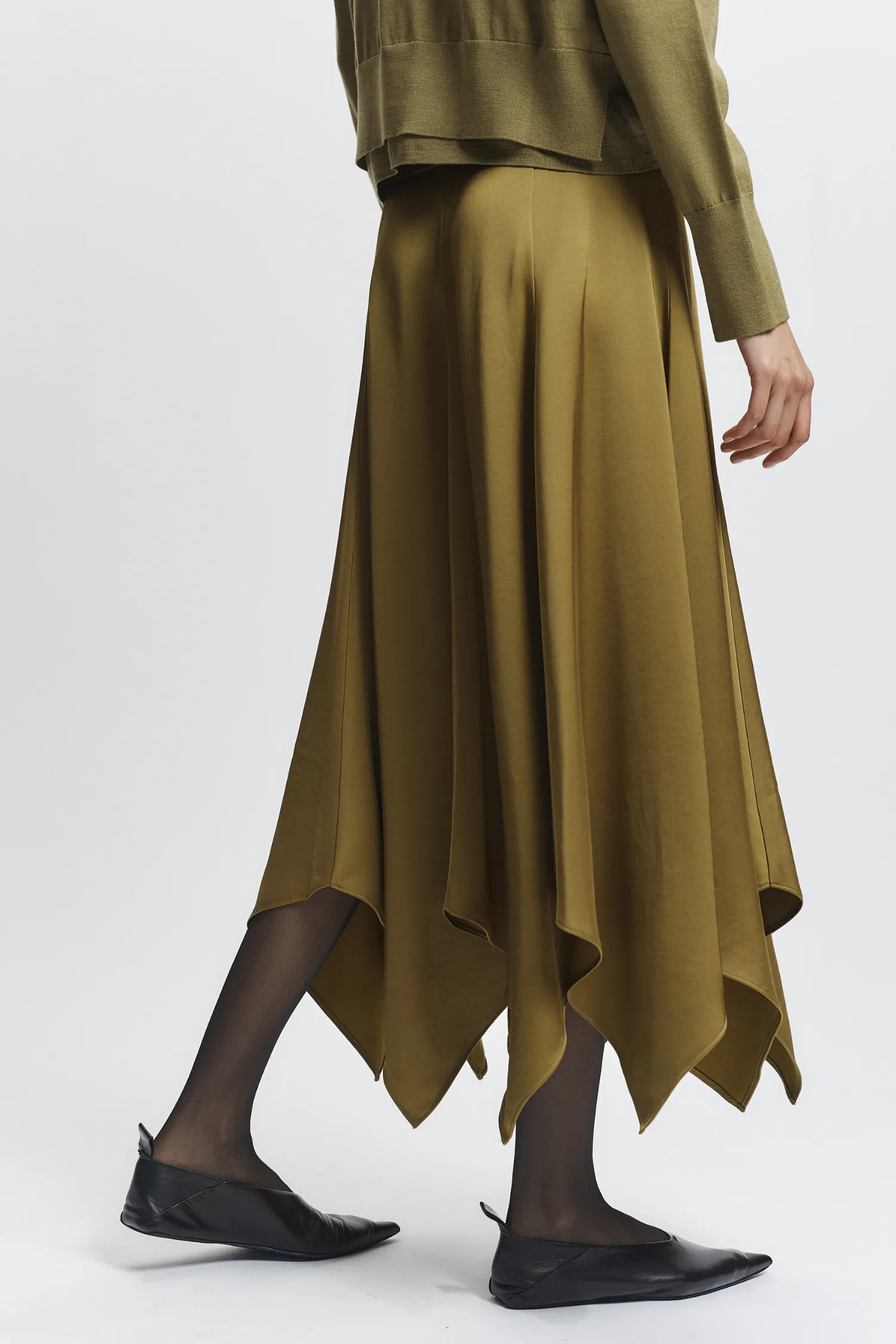 Landon Panel Skirt, Moss sold by Saint Art product image thumbnail 4