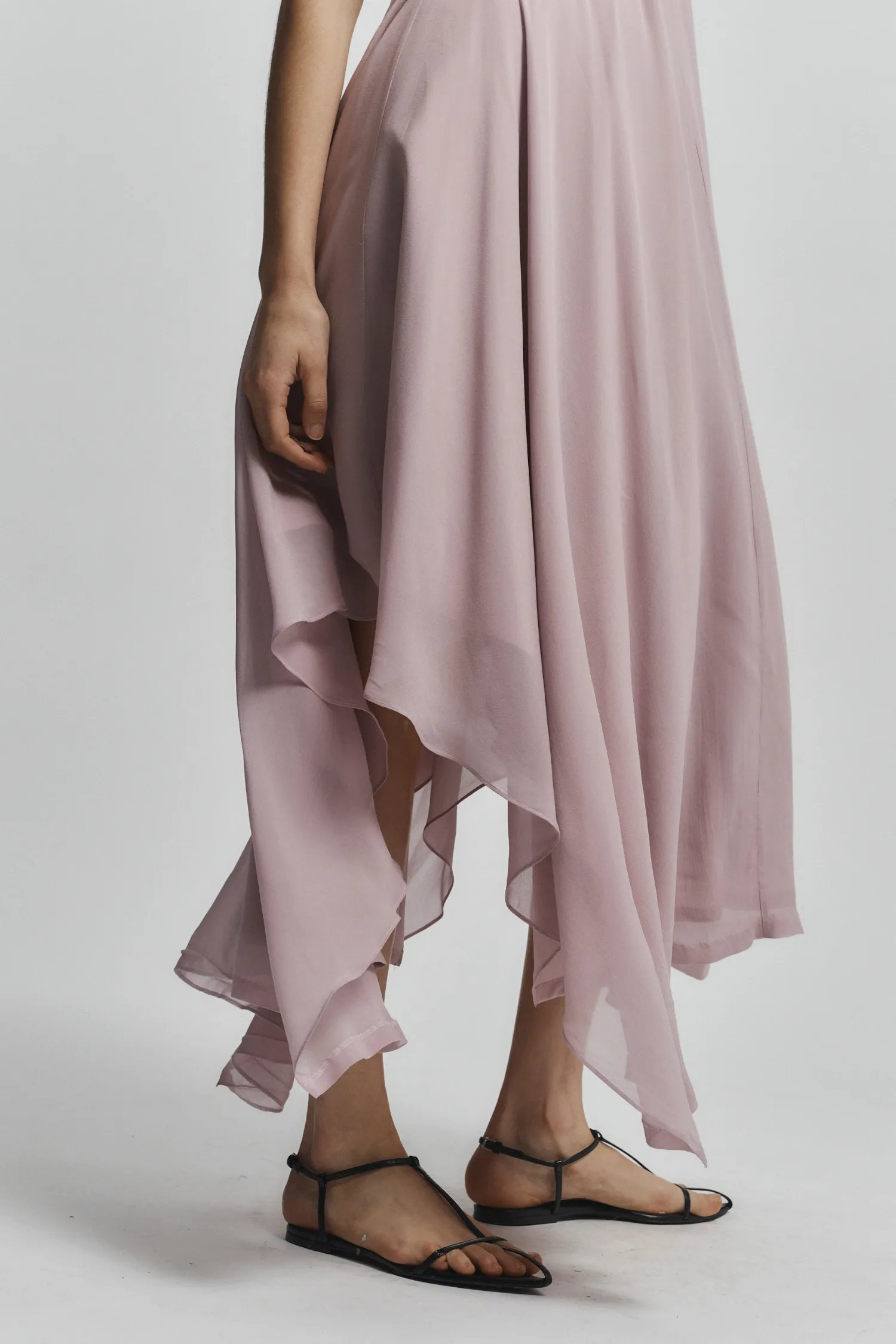 Riley Handkerchief Dress, Dusty Pink sold by Saint Art product image thumbnail 3