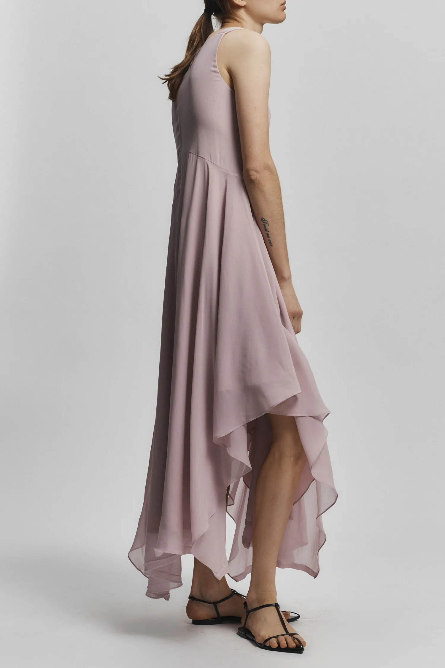 Riley Handkerchief Dress, Dusty Pink sold by Saint Art product image thumbnail 5